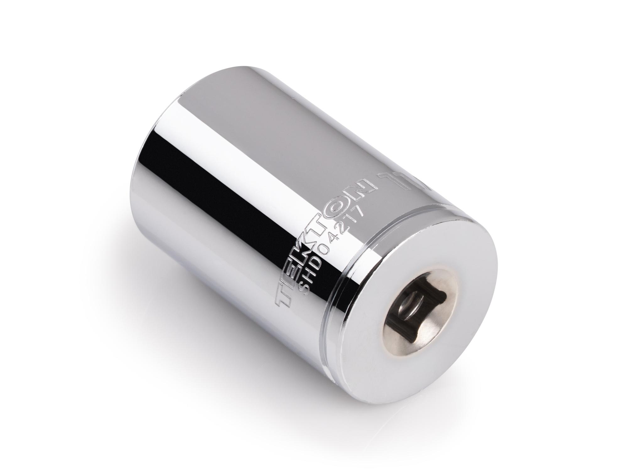 Back angle view of Tekton hand drive 12-point socket. Item #SHD04217