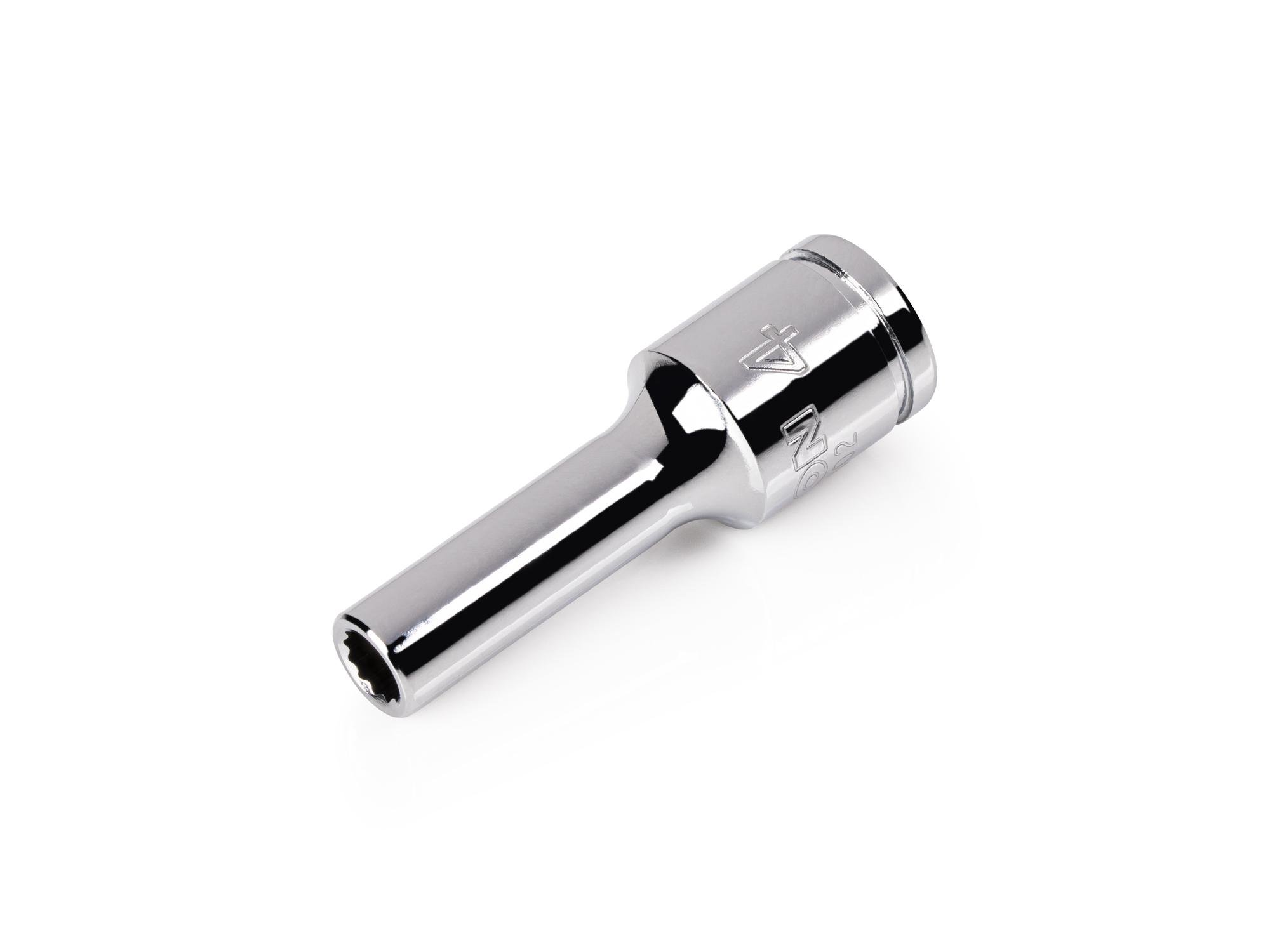 TEKTON 1/4 Inch Drive x 4 mm Semi-Deep 12-Point Socket