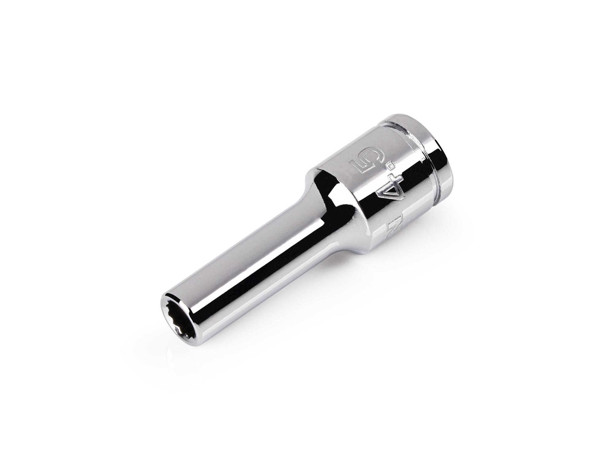 TEKTON 1/4 Inch Drive x 4.5 mm Semi-Deep 12-Point Socket