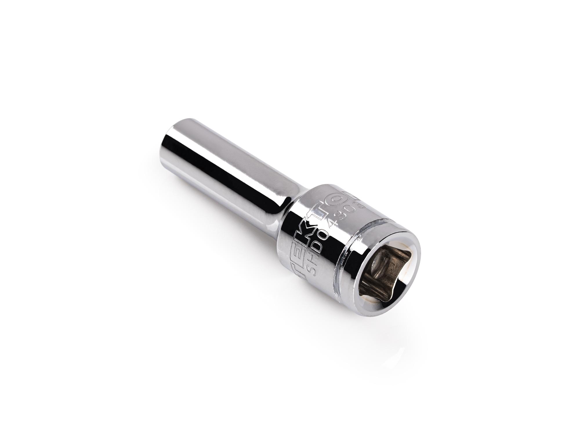 Back angle view of Tekton hand drive 12-point socket. Item #SHD04303