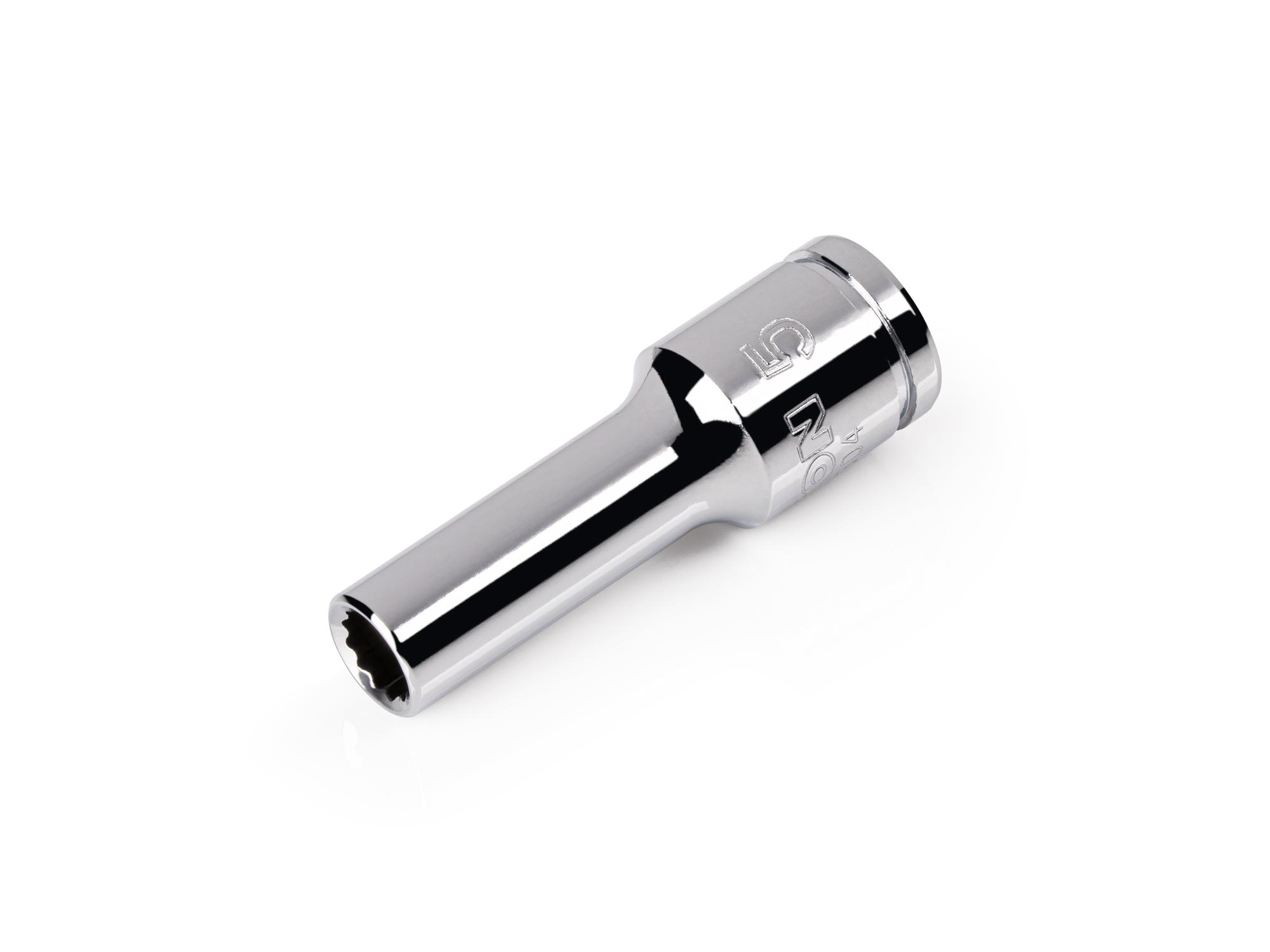 TEKTON 1/4 Inch Drive x 5 mm Semi-Deep 12-Point Socket
