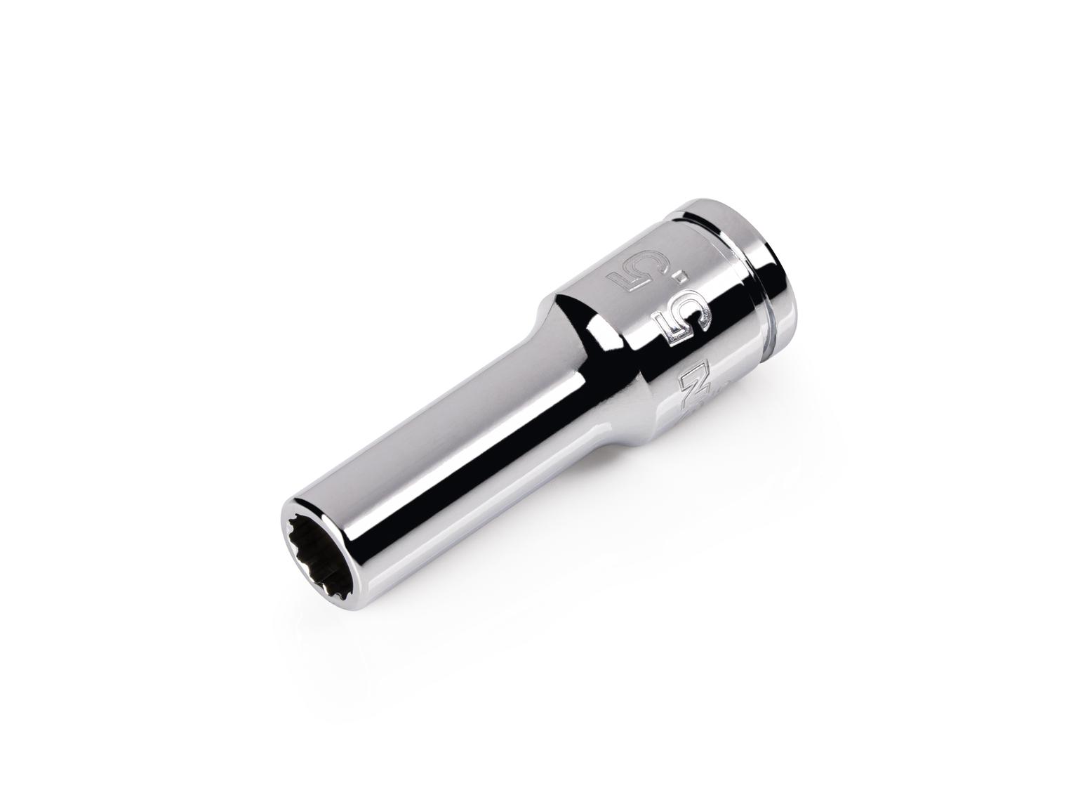 TEKTON 1/4 Inch Drive x 5.5 mm Semi-Deep 12-Point Socket