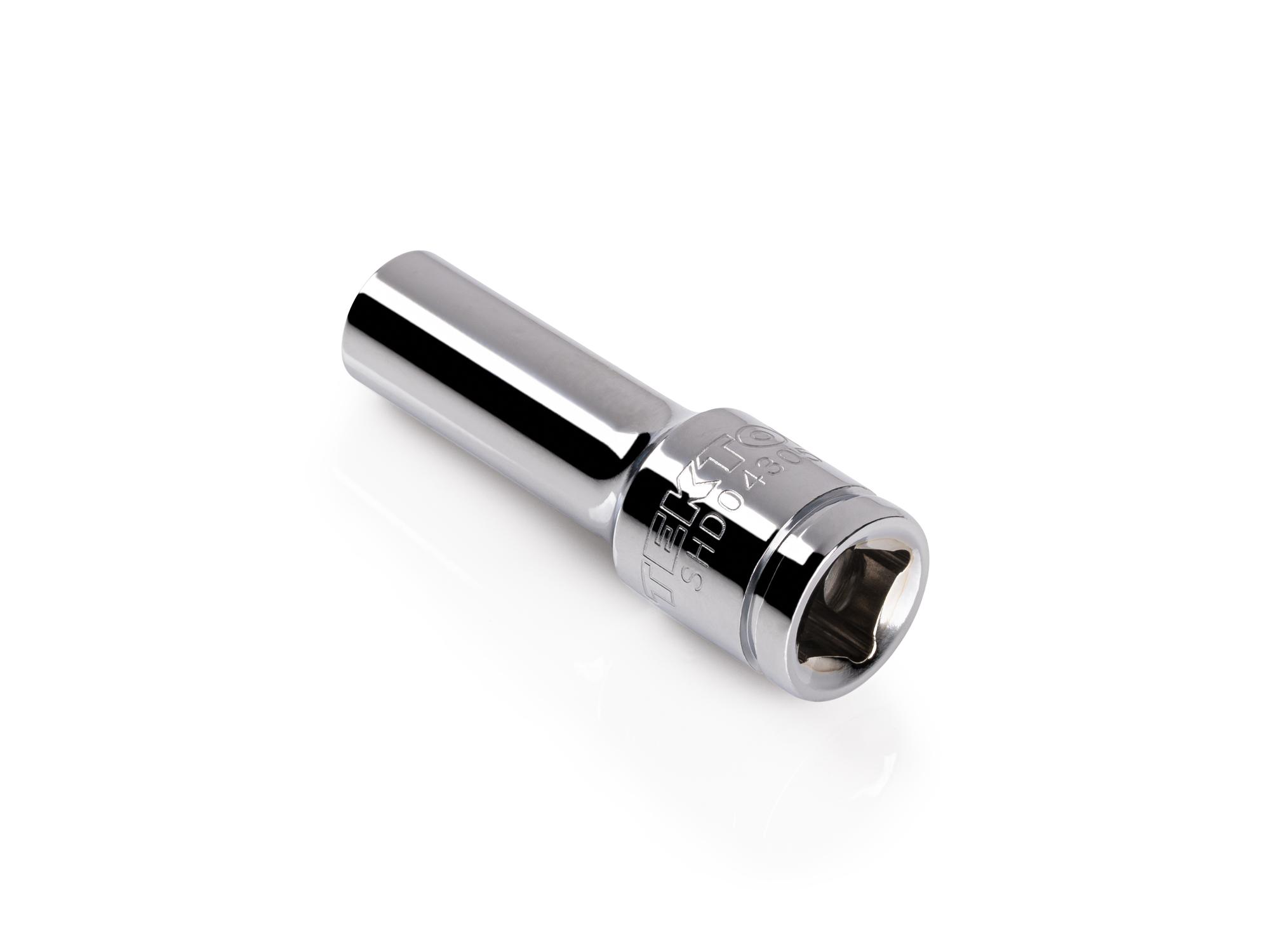Back angle view of Tekton hand drive 12-point socket. Item #SHD04305
