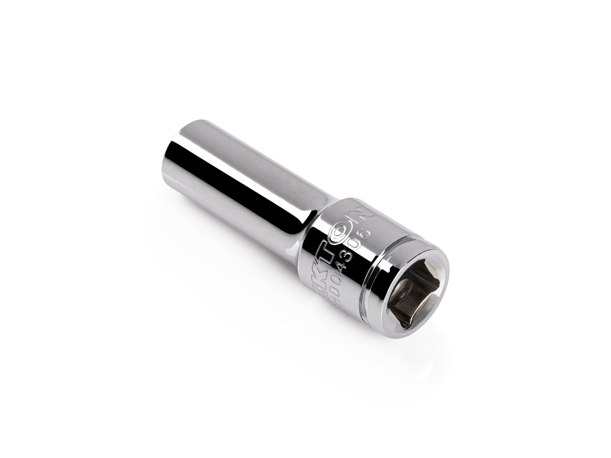 Back angle view of Tekton hand drive 12-point socket. Item #SHD04306
