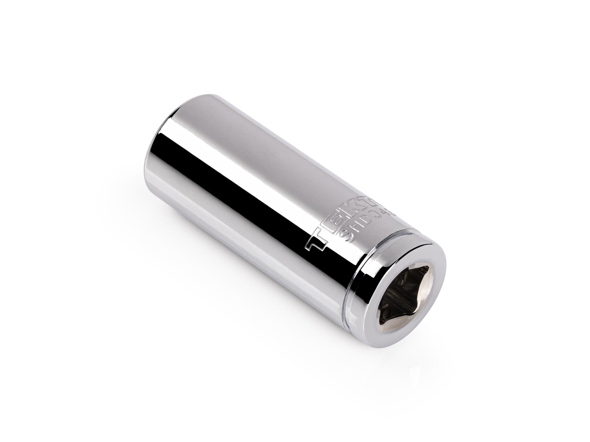 Back angle view of Tekton hand drive 12-point socket. Item #SHD04310