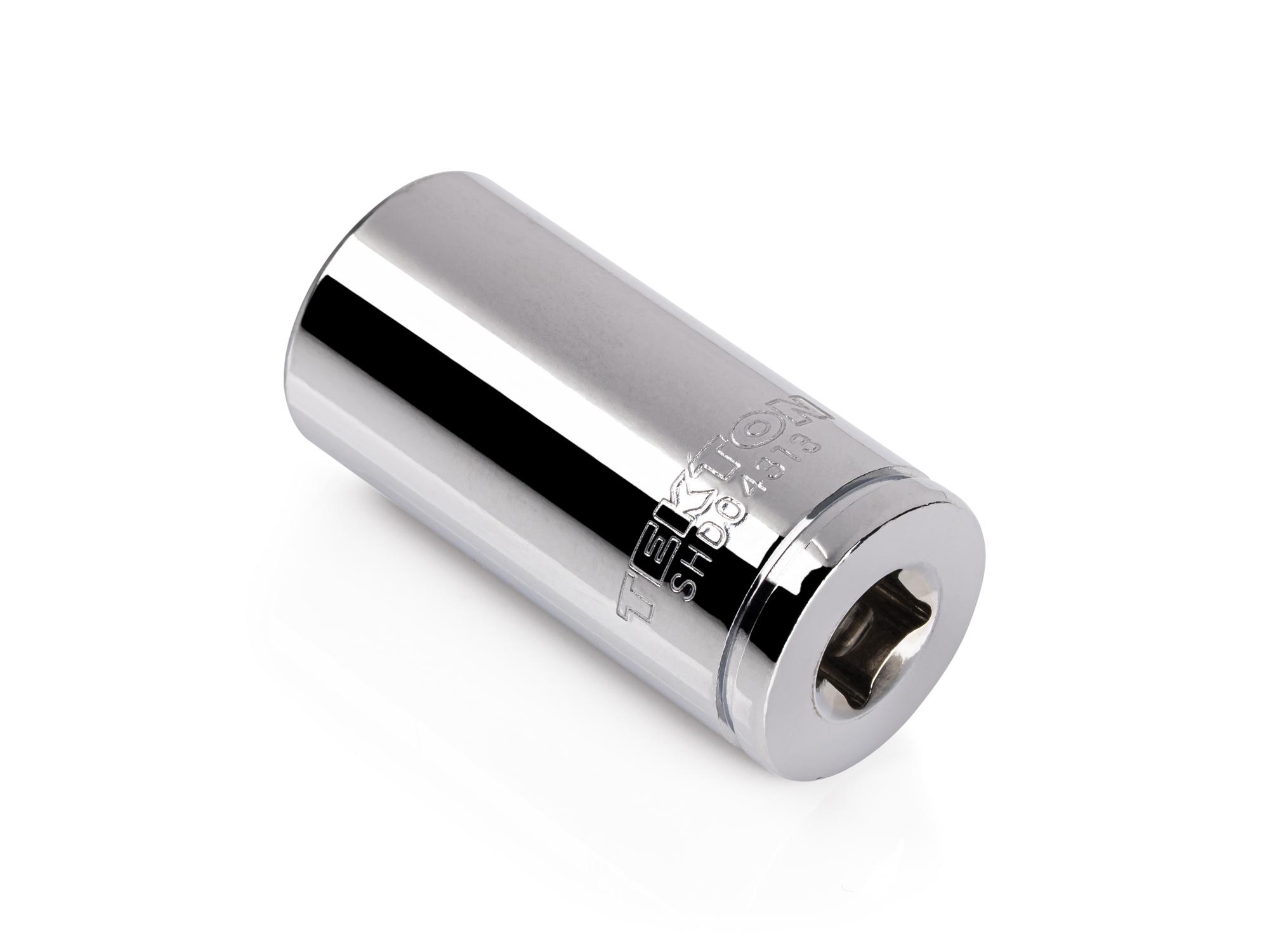 Back angle view of Tekton hand drive 12-point socket. Item #SHD04313