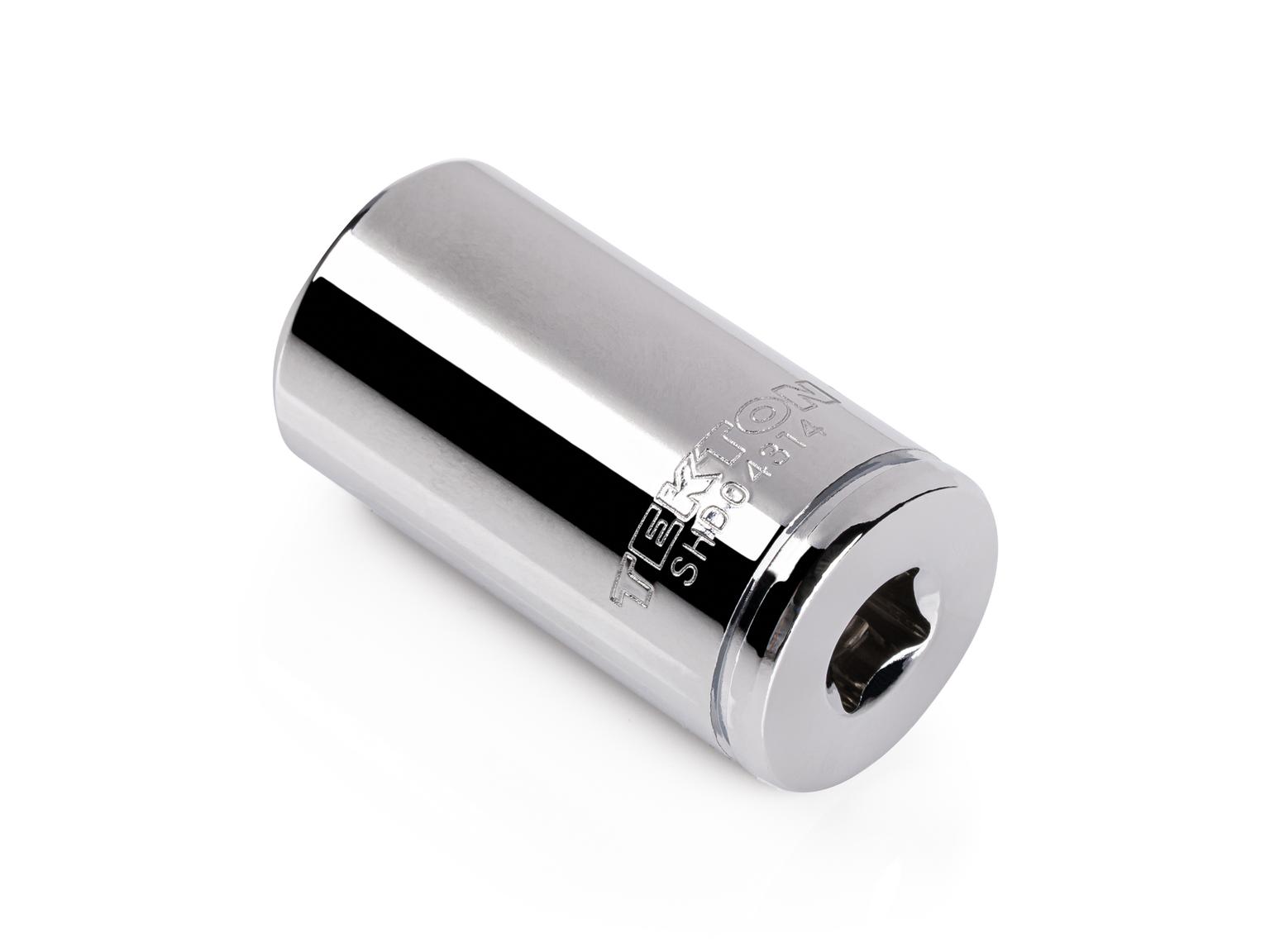 Back angle view of Tekton hand drive 12-point socket. Item #SHD04314