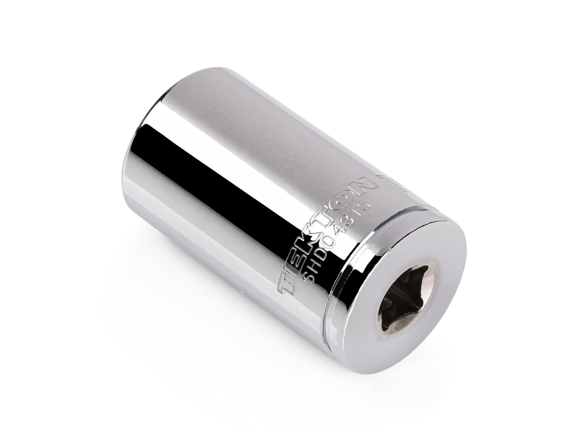 Back angle view of Tekton hand drive 12-point socket. Item #SHD04315