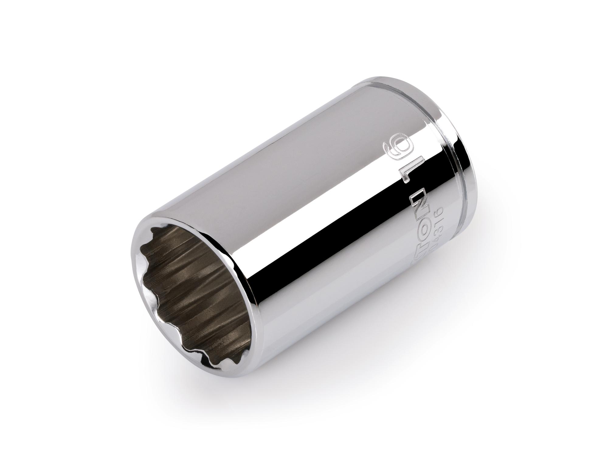 TEKTON 1/4 Inch Drive x 16 mm Semi-Deep 12-Point Socket