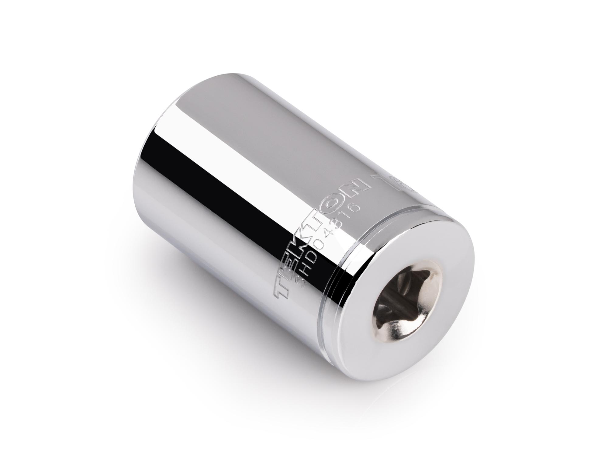 Back angle view of Tekton hand drive 12-point socket. Item #SHD04316