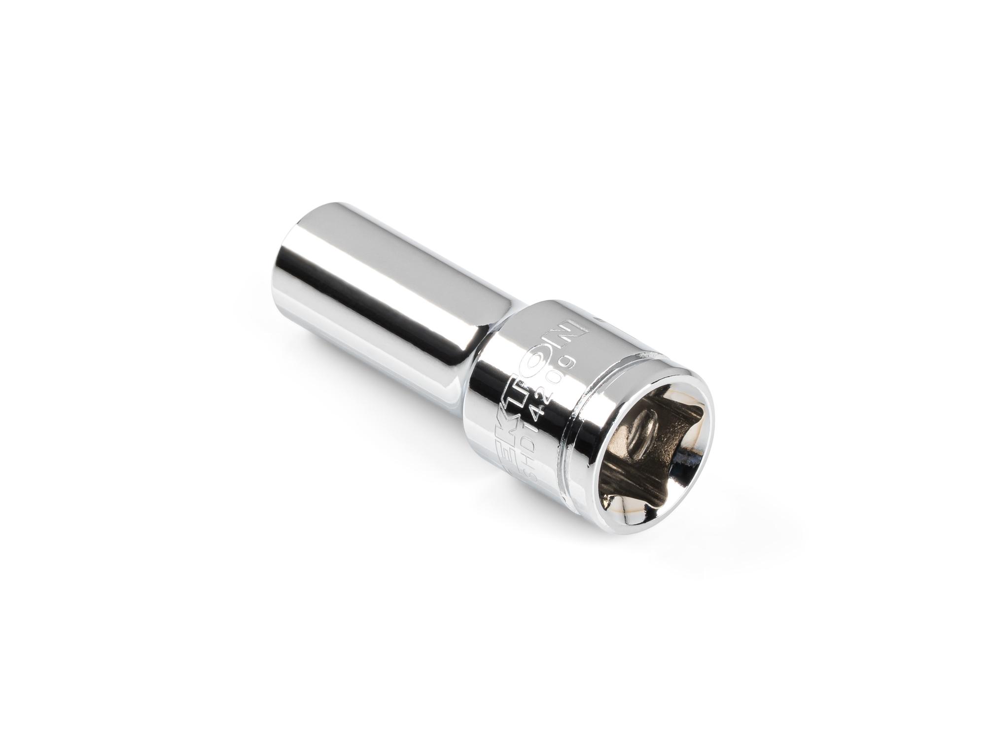 Back angle view of Tekton hand drive 12-point socket. Item #SHD14209