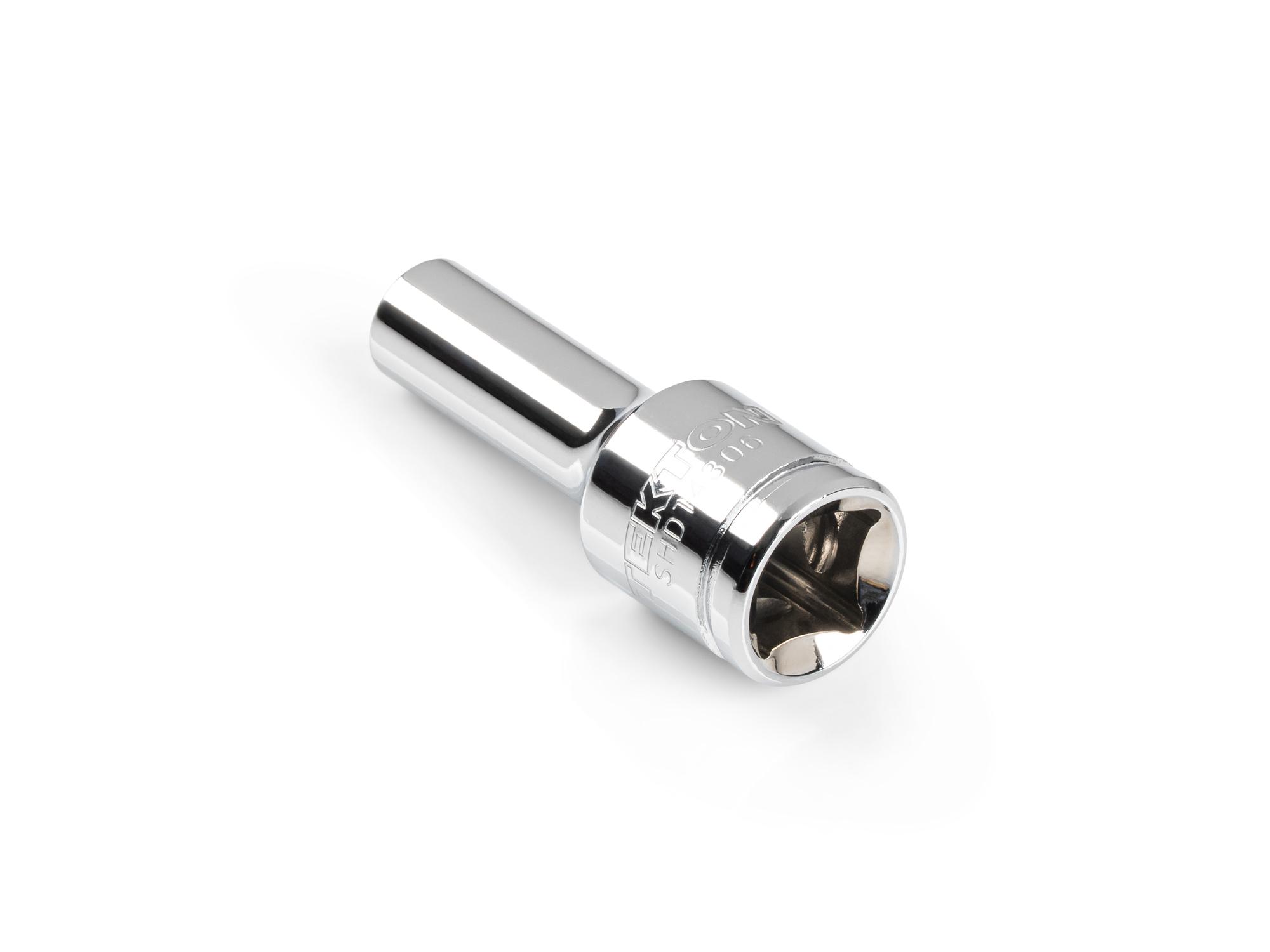 Back angle view of Tekton hand drive 12-point socket. Item #SHD14306