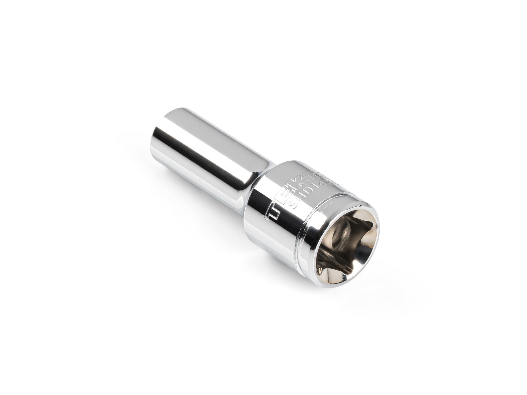 Back angle view of Tekton hand drive 12-point socket. Item #SHD14307