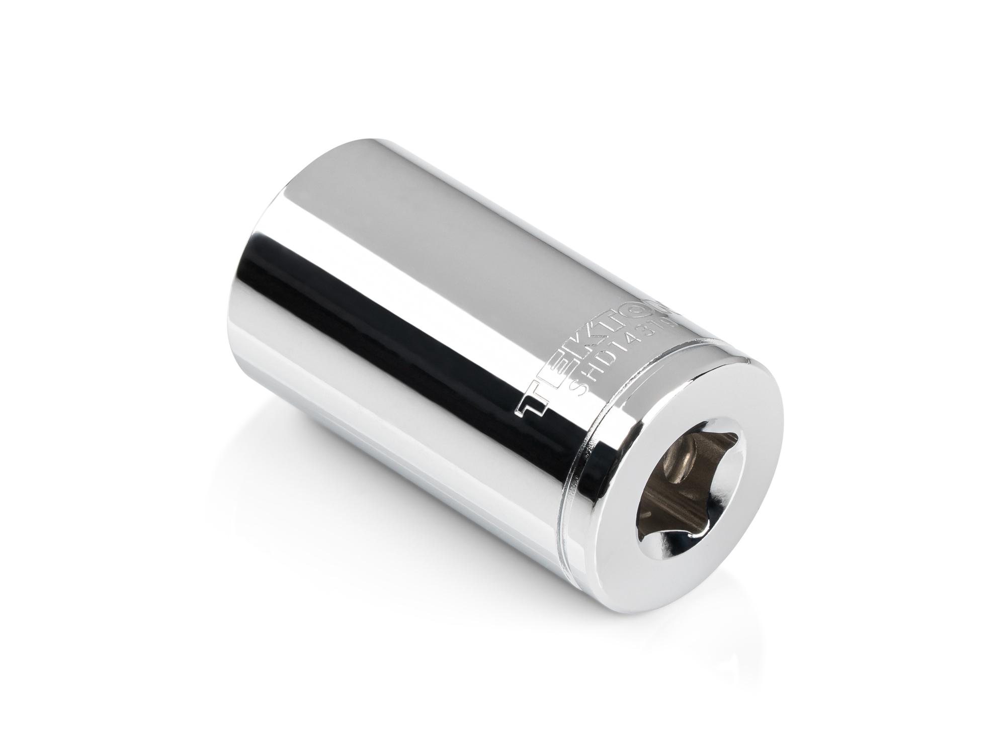 Back angle view of Tekton hand drive 12-point socket. Item #SHD14319