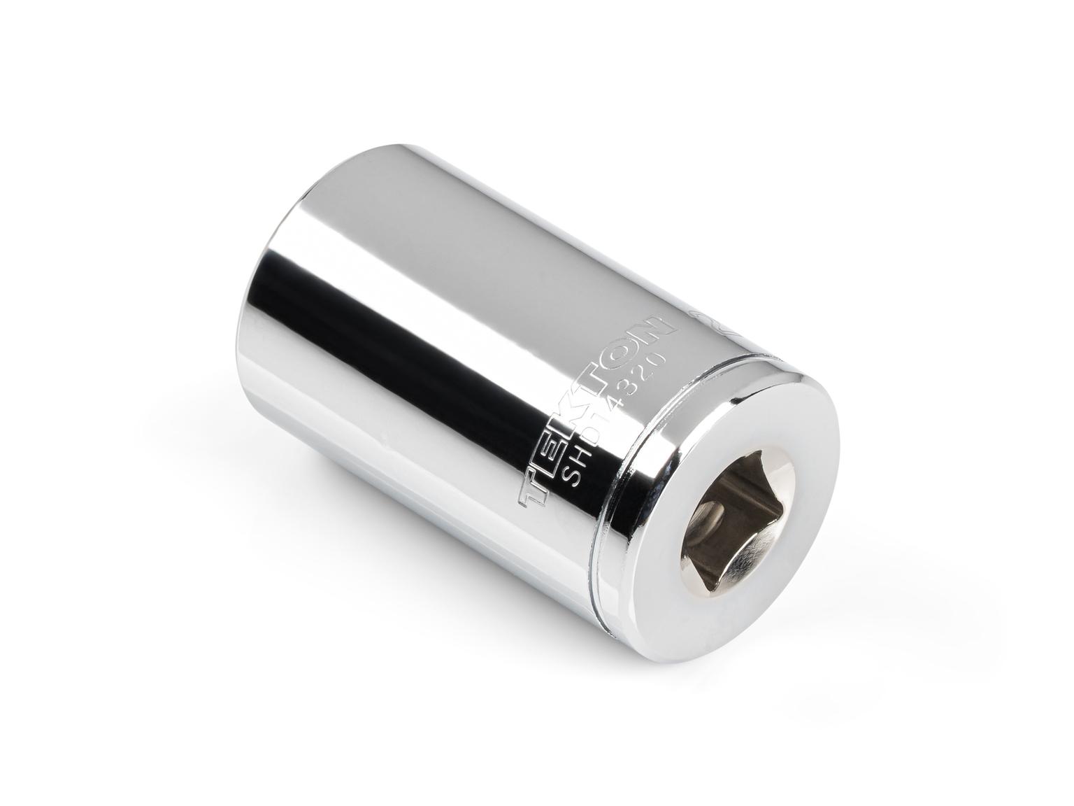 Back angle view of Tekton 20 millimeter hand drive 12-point socket. Item #SHD14320