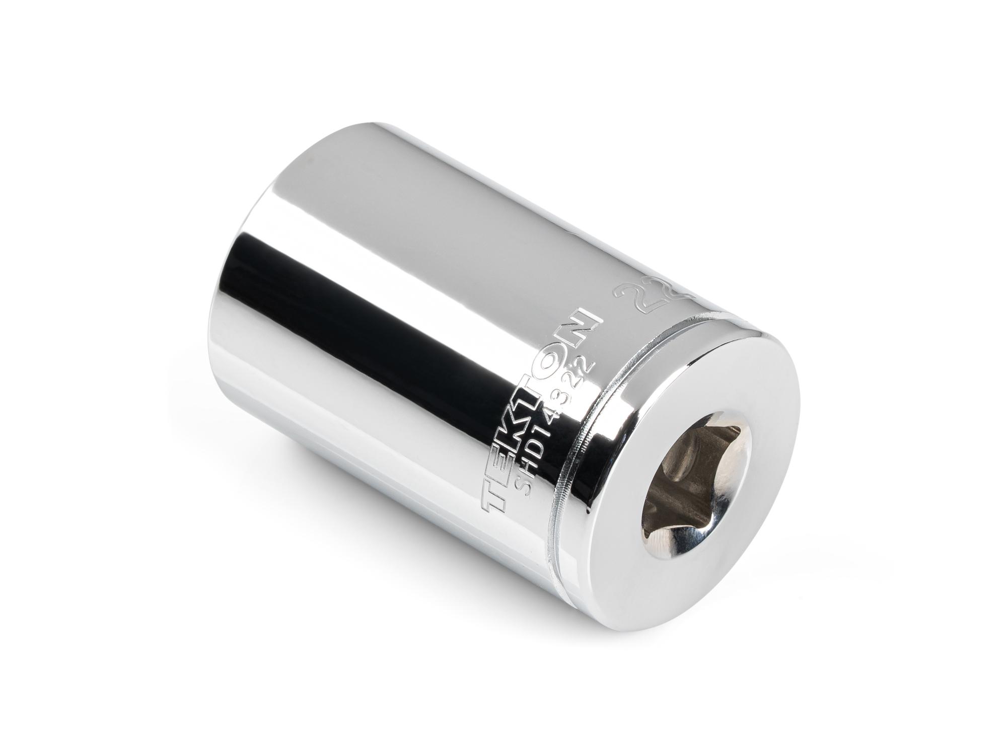 Back angle view of Tekton hand drive 12-point socket. Item #SHD14322