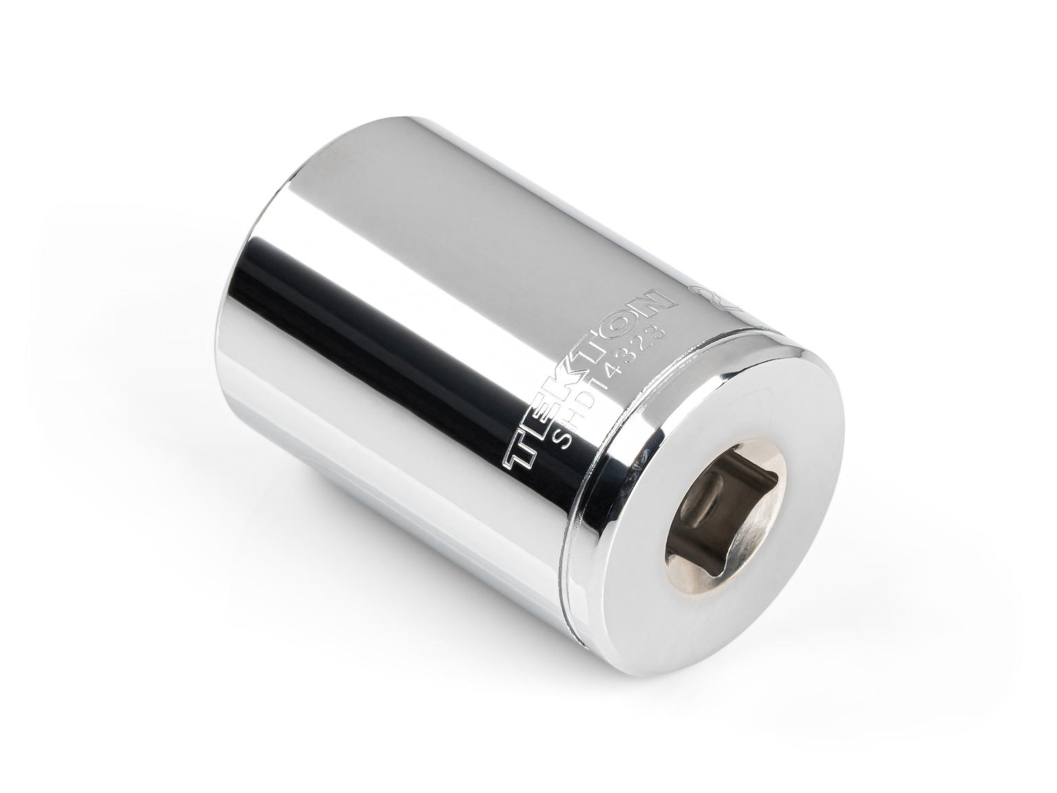 Back angle view of Tekton 23 millimeter hand drive 12-point socket. Item #SHD14323