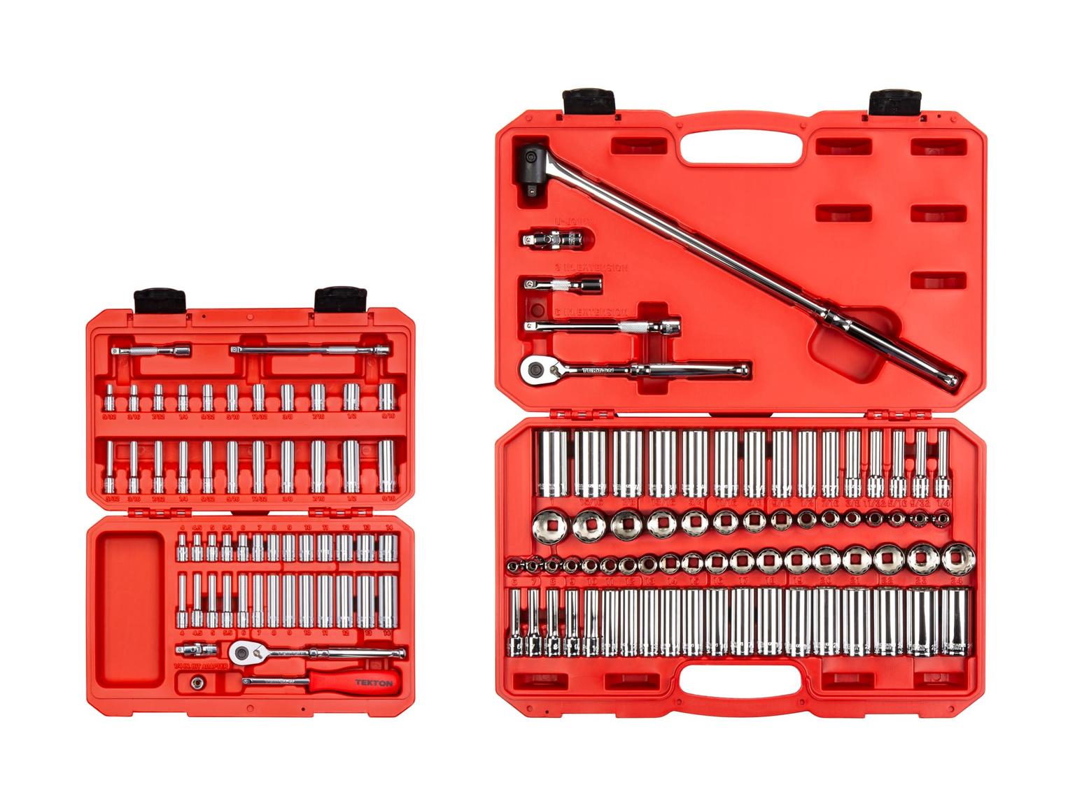 Front view of Tekton case set. Item #SKT95303