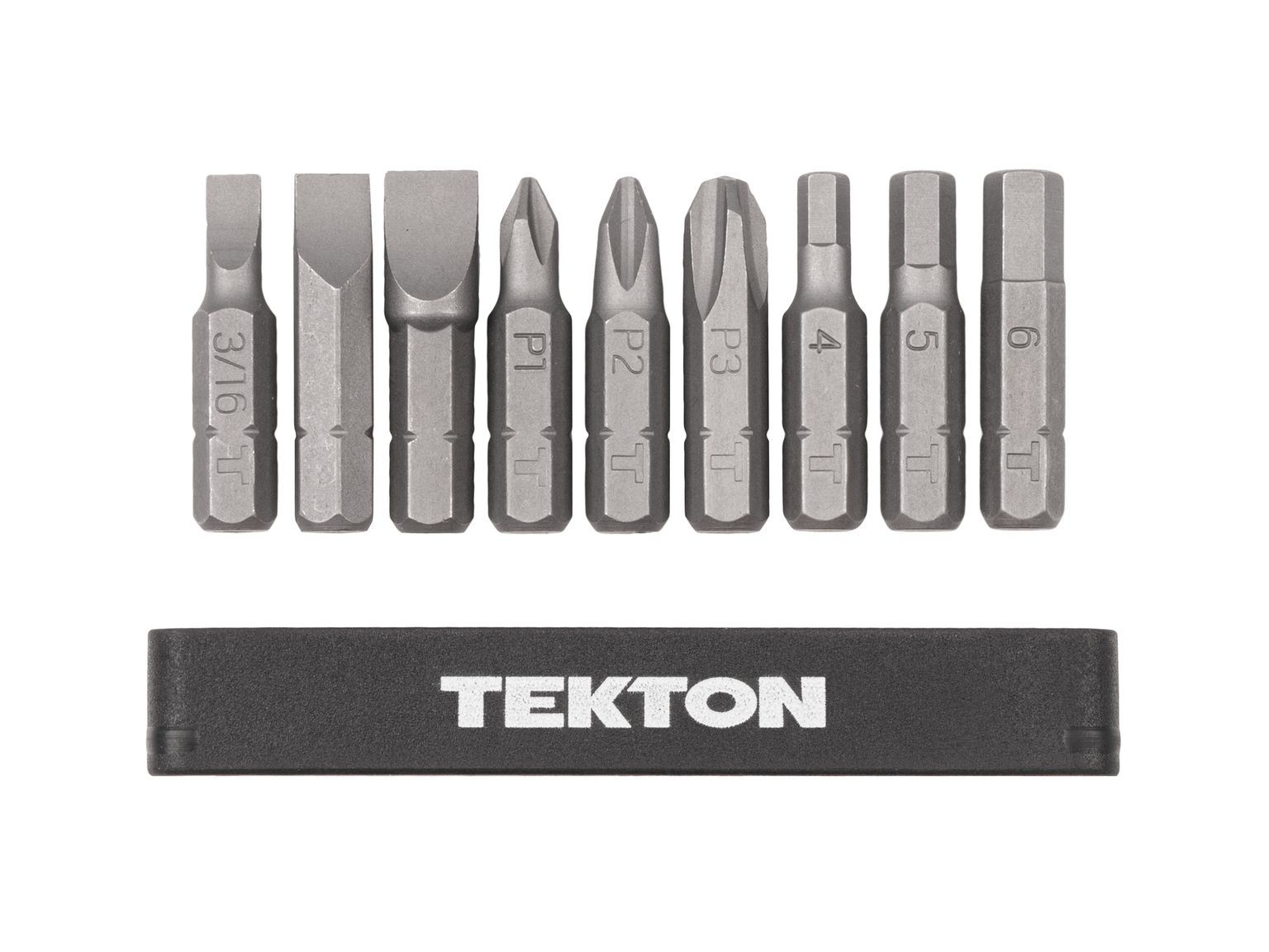 Laid out contents of Tekton Hand Drive 6-Point Socket set. Item #DZZ93004