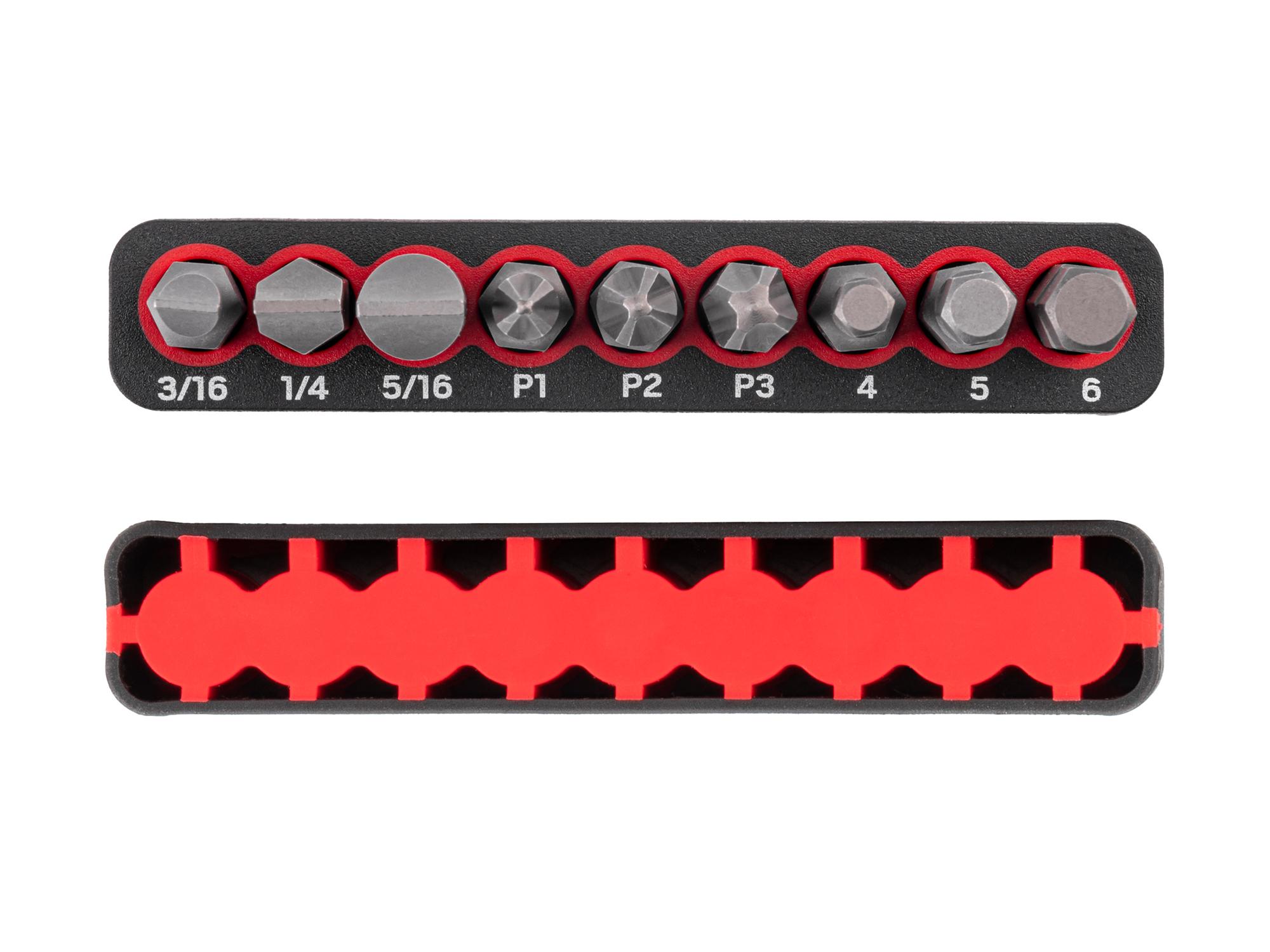 Side view of Tekton rail bit set set. Item #DZZ93004