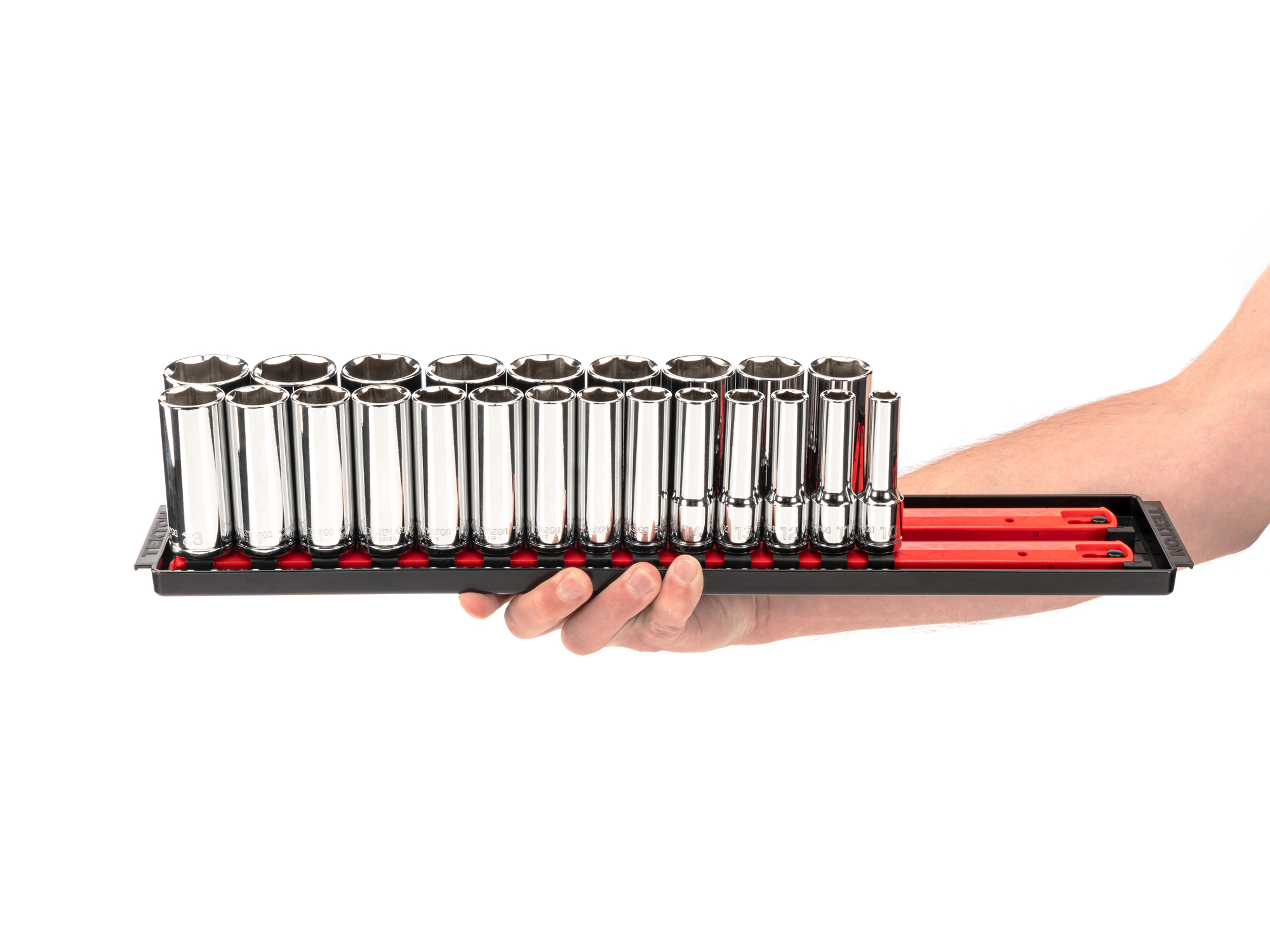 1/2 Inch Drive Shallow and Deep 6-Point Socket Set (46-Piece) | TEKTON