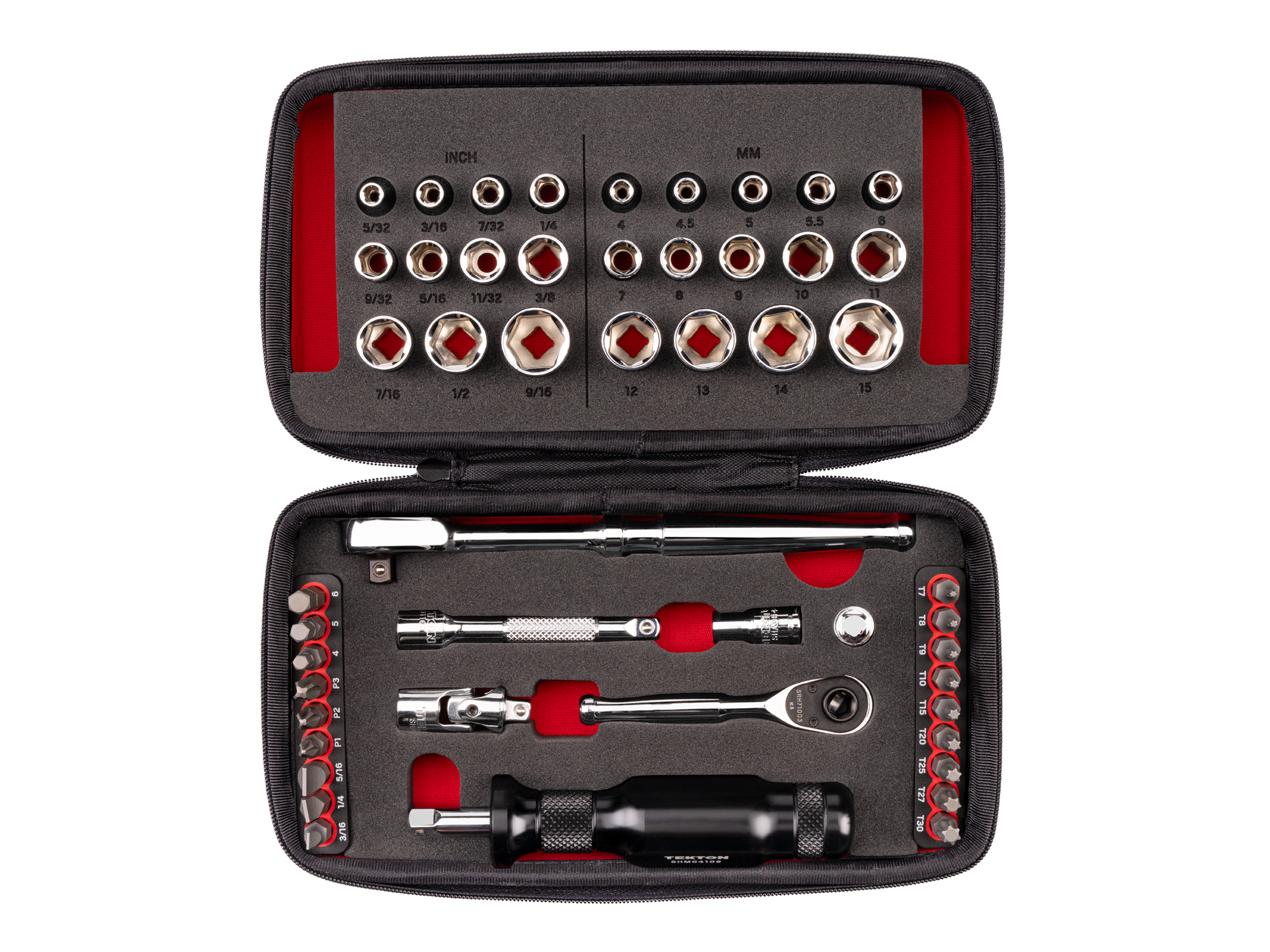 1/4 Inch Drive Small Engine Set (6-Pt, Non-QR, Spinner) | TEKTON