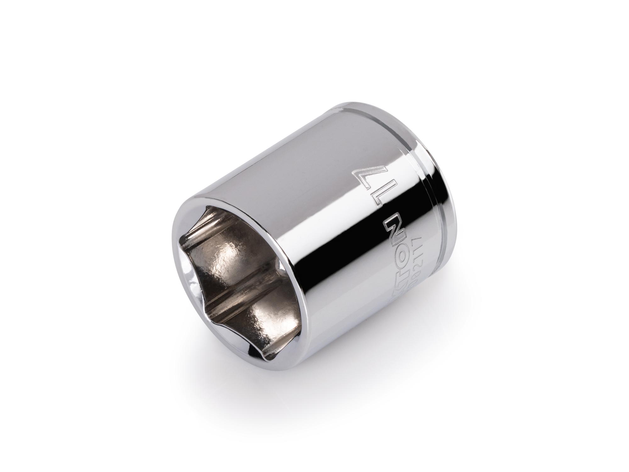 TEKTON 1/4 Inch Drive x 17 mm Shallow 6-Point Socket