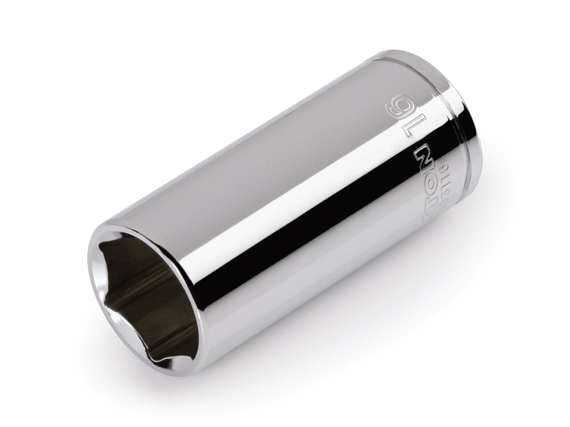TEKTON 1/4 Inch Drive x 16 mm Deep 6-Point Socket