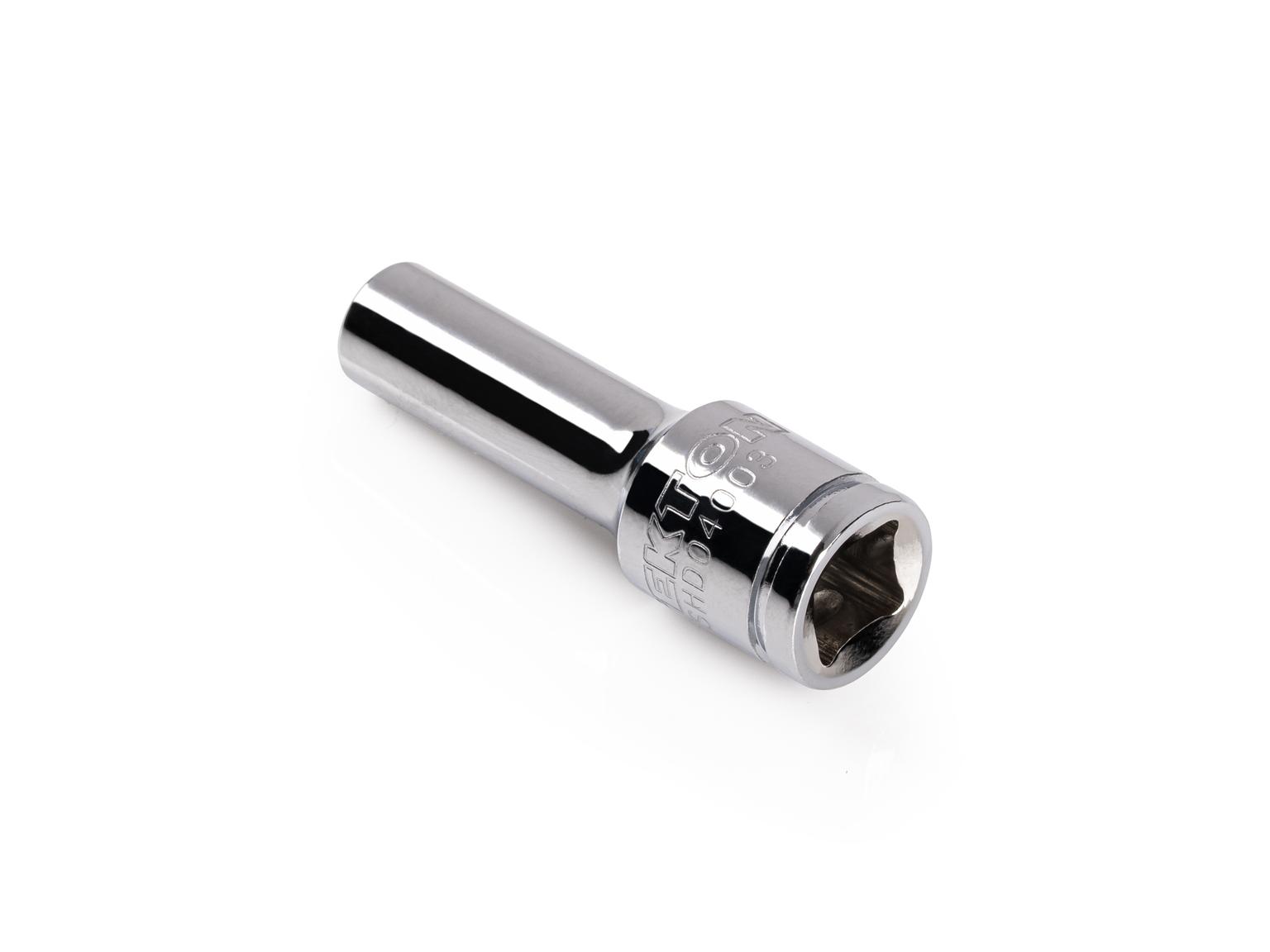 Back angle view of Tekton hand drive 6-point socket. Item #SHD04003