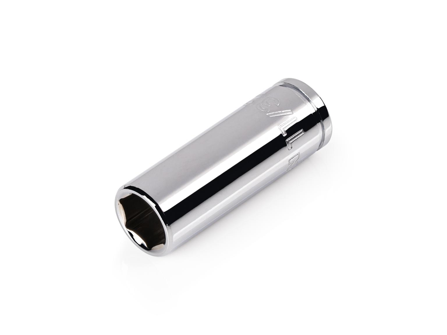 TEKTON 1/4 Inch Drive x 11/32 Inch Semi-Deep 6-Point Socket