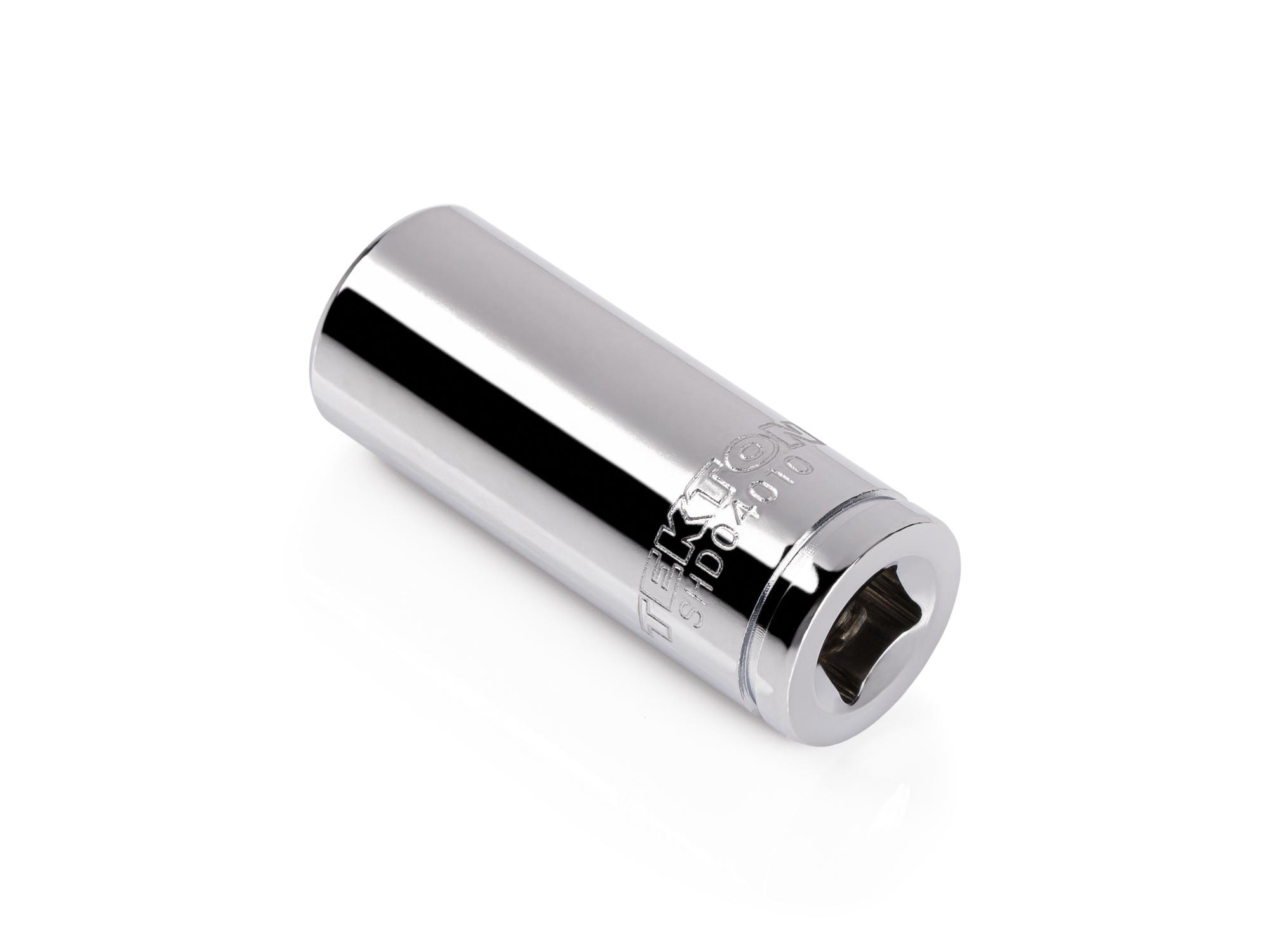 Back angle view of Tekton hand drive 6-point socket. Item #SHD04010