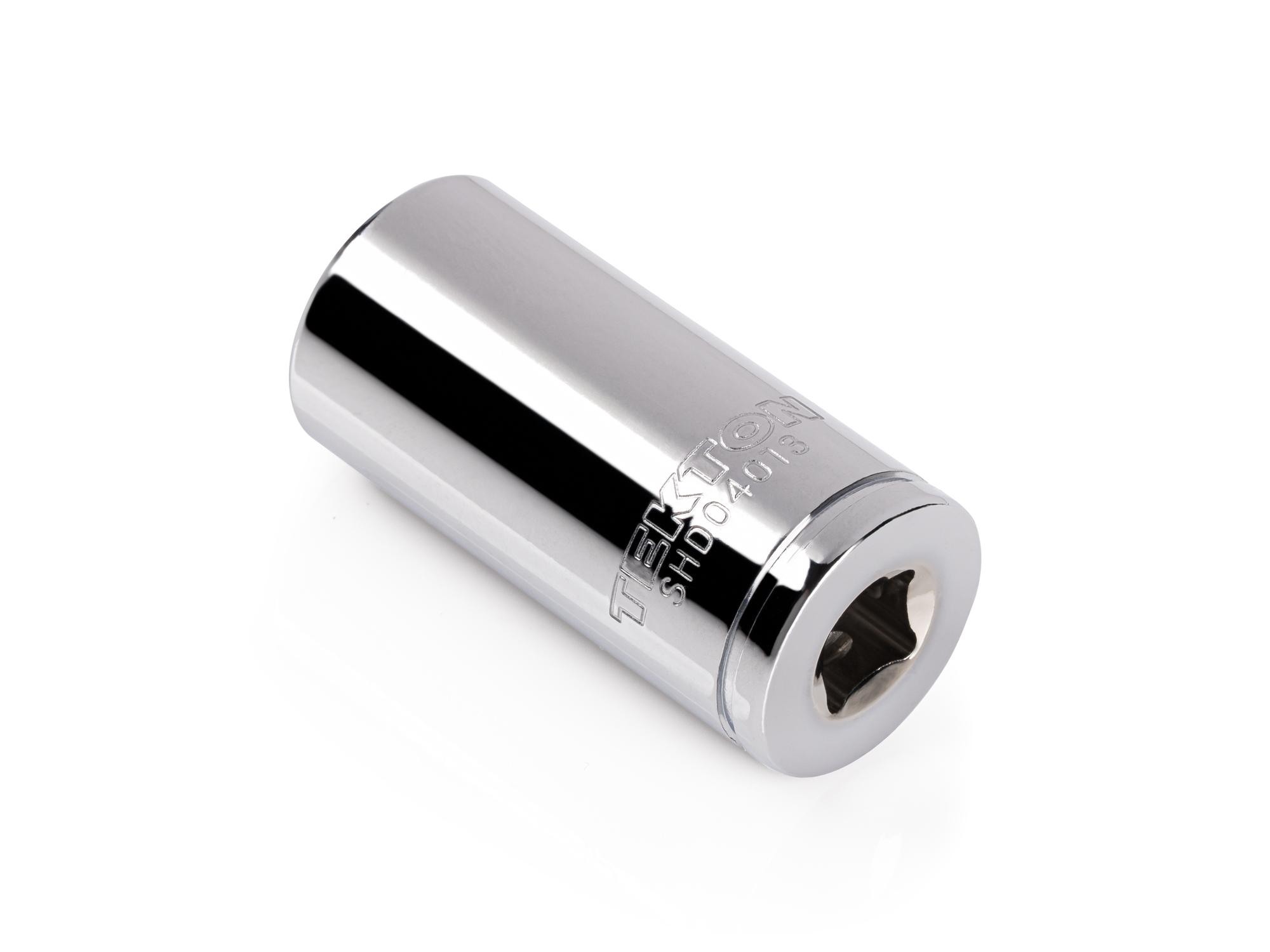 Back angle view of Tekton hand drive 6-point socket. Item #SHD04013