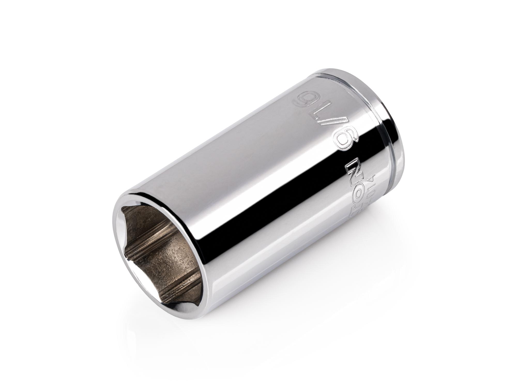 TEKTON 1/4 Inch Drive x 9/16 Inch Semi-Deep 6-Point Socket