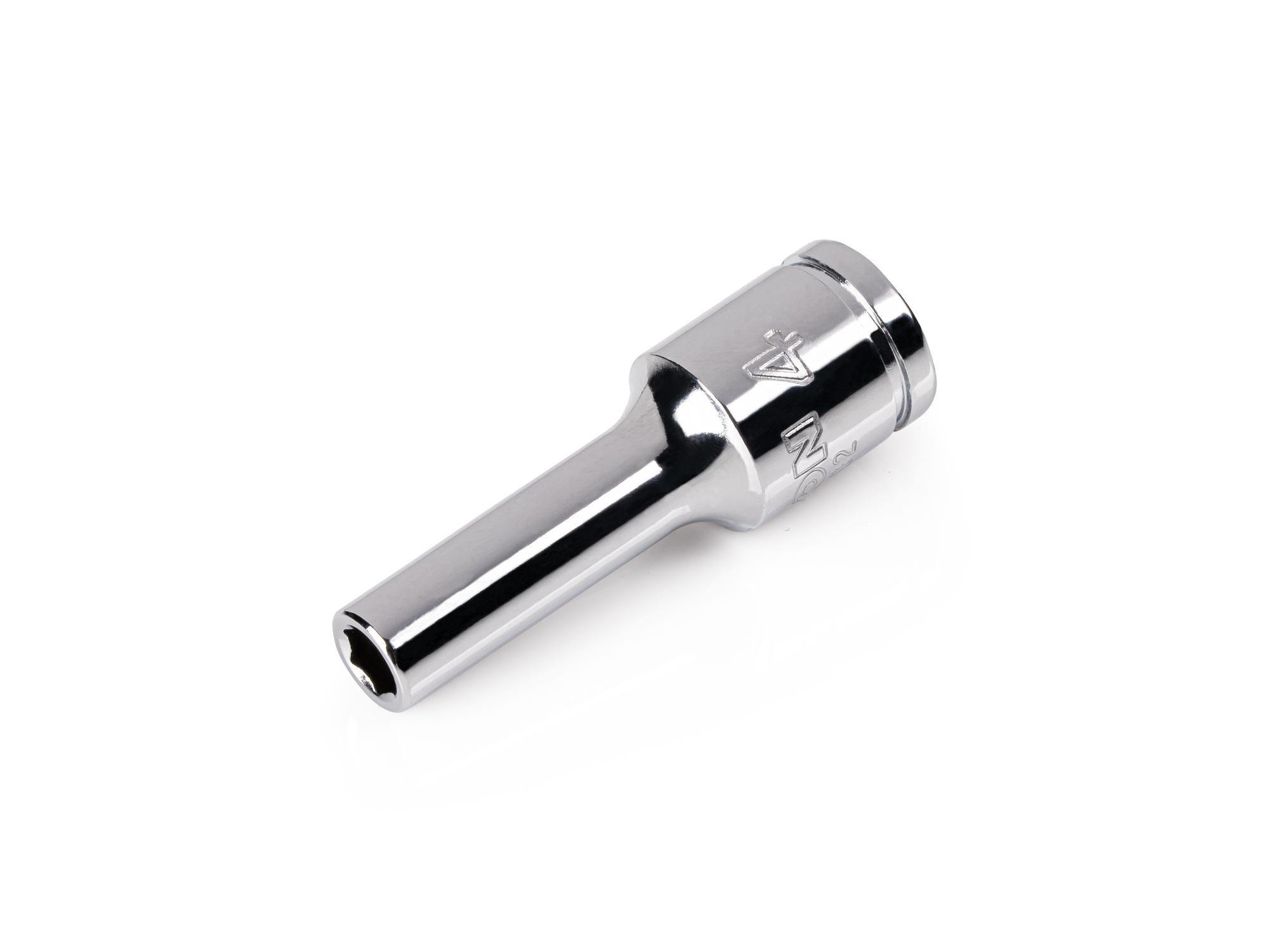 TEKTON 1/4 Inch Drive x 4 mm Semi-Deep 6-Point Socket