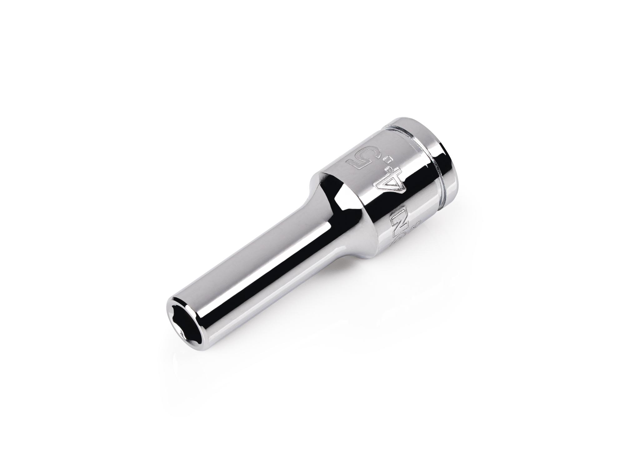 TEKTON 1/4 Inch Drive x 4.5 mm Semi-Deep 6-Point Socket