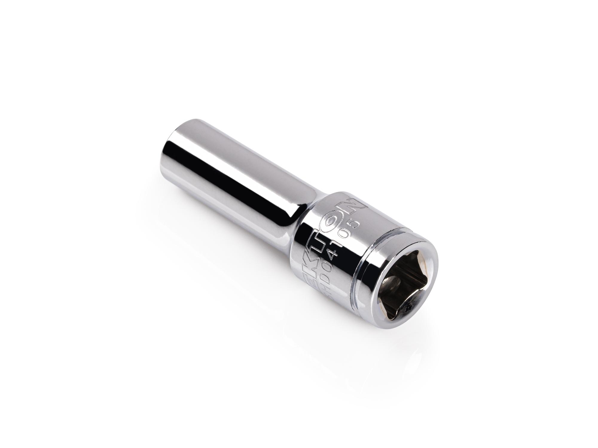 Back angle view of Tekton hand drive 6-point socket. Item #SHD04105