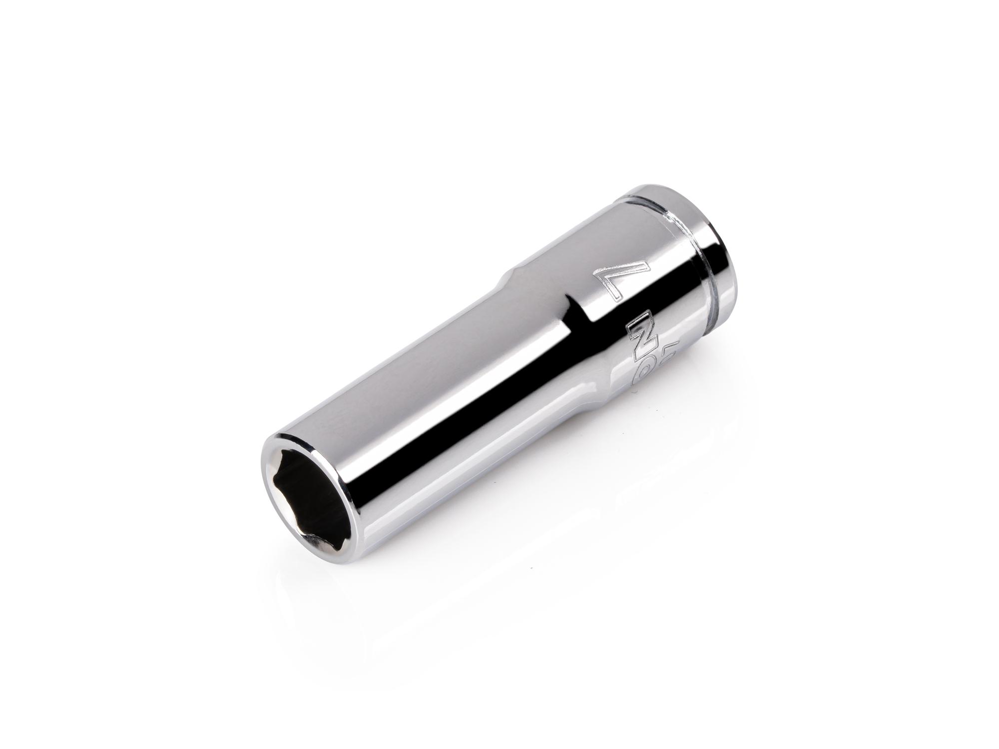 TEKTON 1/4 Inch Drive x 7 mm Semi-Deep 6-Point Socket