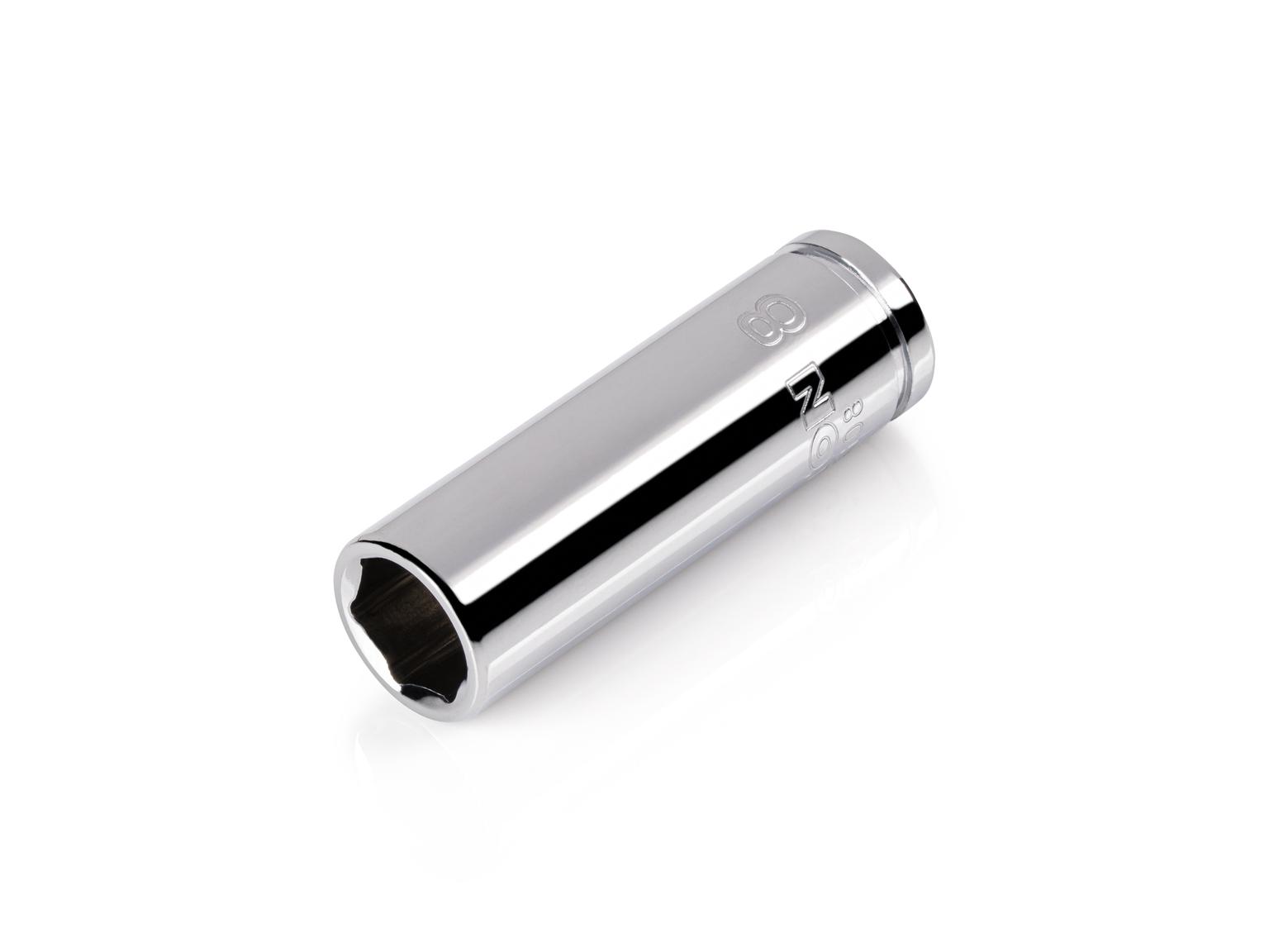 TEKTON 1/4 Inch Drive x 8 mm Semi-Deep 6-Point Socket