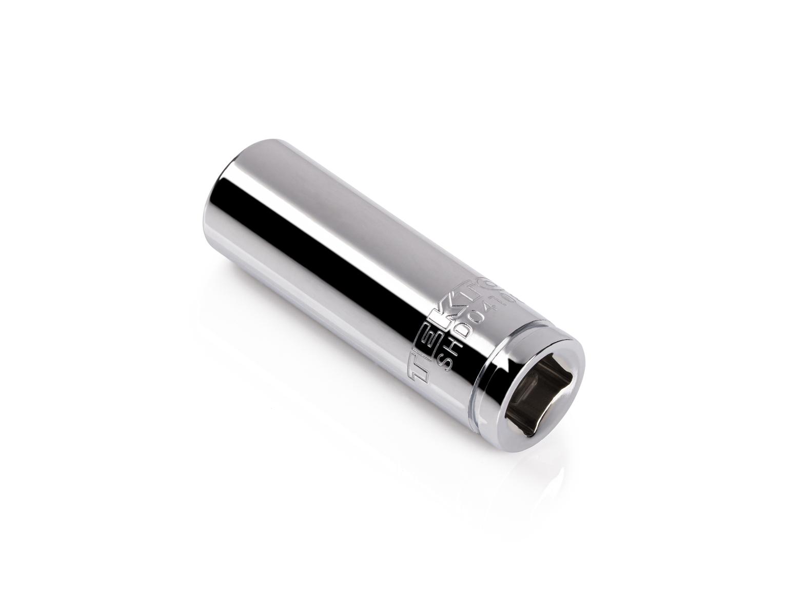 Back angle view of Tekton hand drive 6-point socket. Item #SHD04108