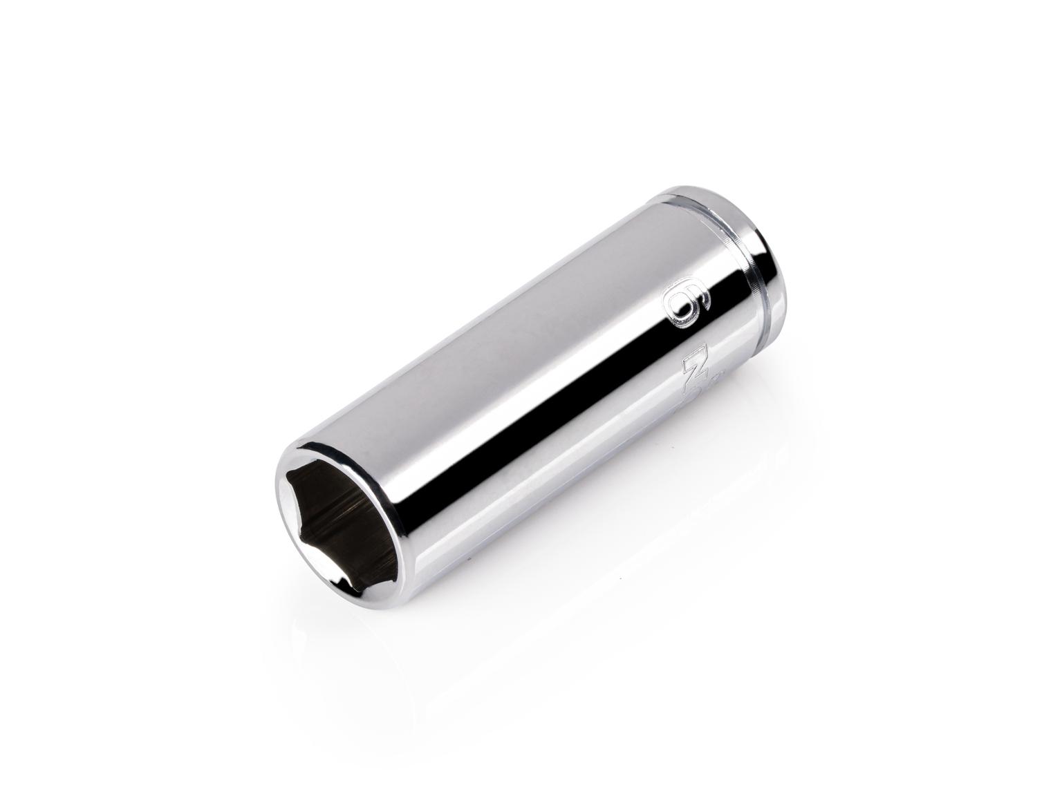 TEKTON 1/4 Inch Drive x 9 mm Semi-Deep 6-Point Socket