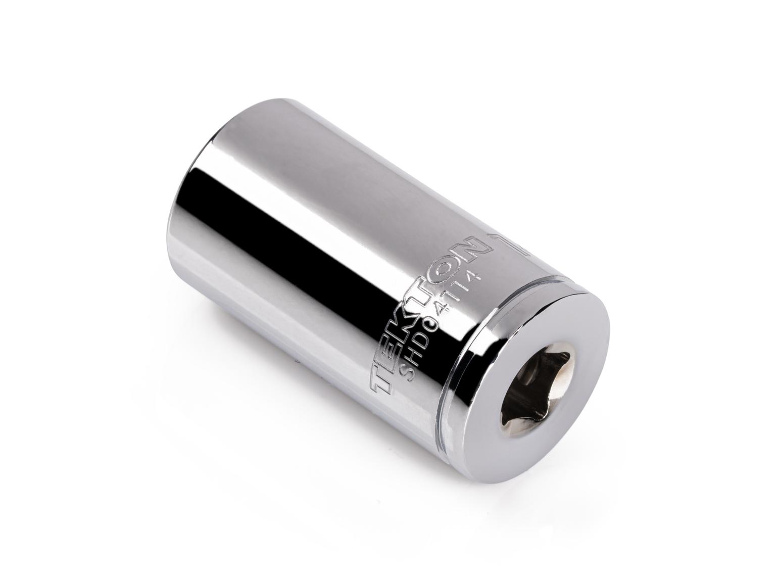 Back angle view of Tekton hand drive 6-point socket. Item #SHD04114