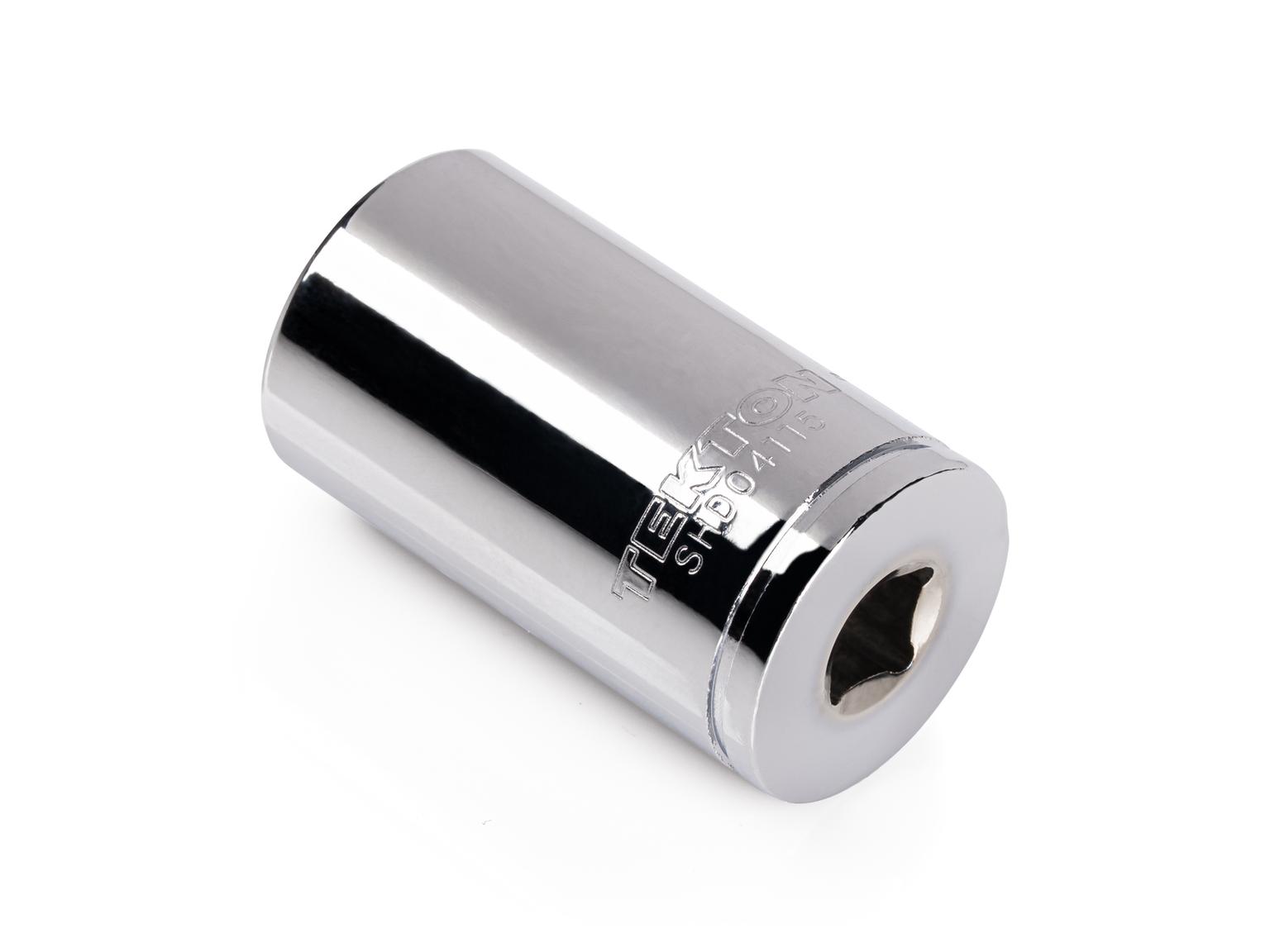 Back angle view of Tekton hand drive 6-point socket. Item #SHD04115