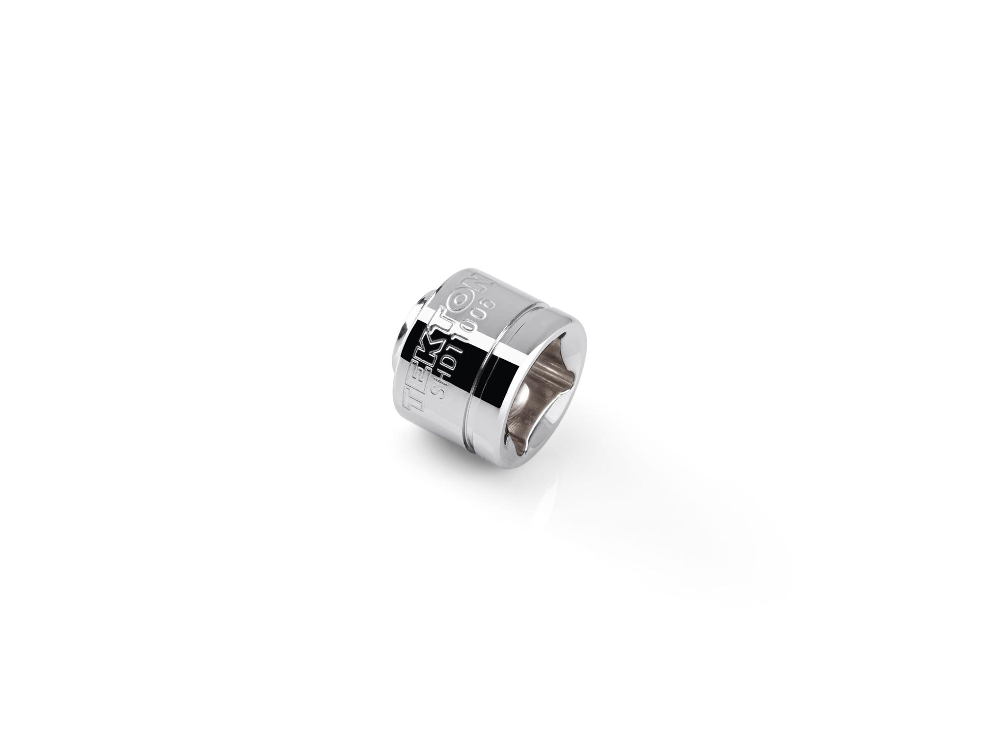 Back angle view of Tekton hand drive 6-point socket. Item #SHD11006