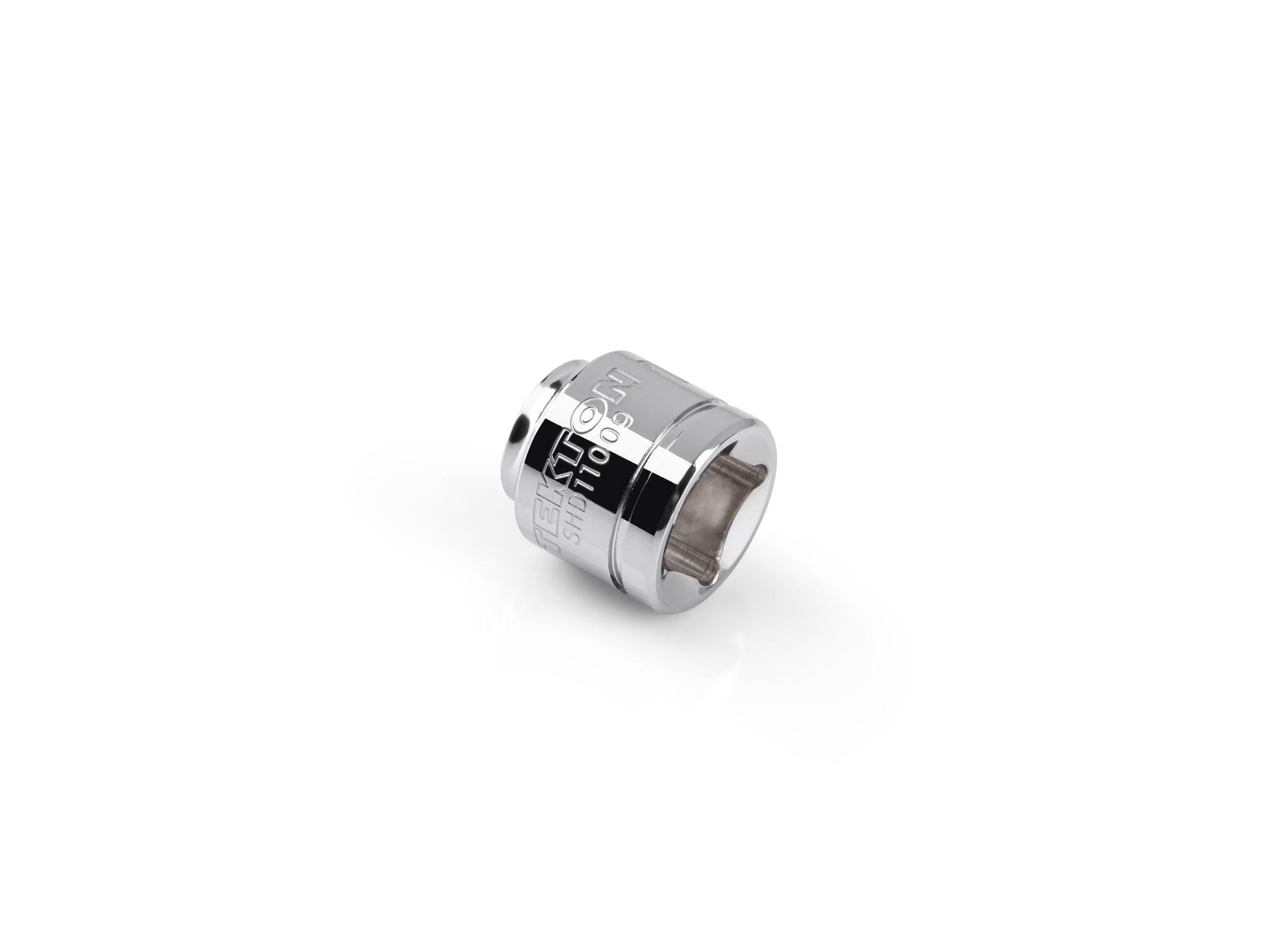 Back angle view of Tekton hand drive 6-point socket. Item #SHD11009