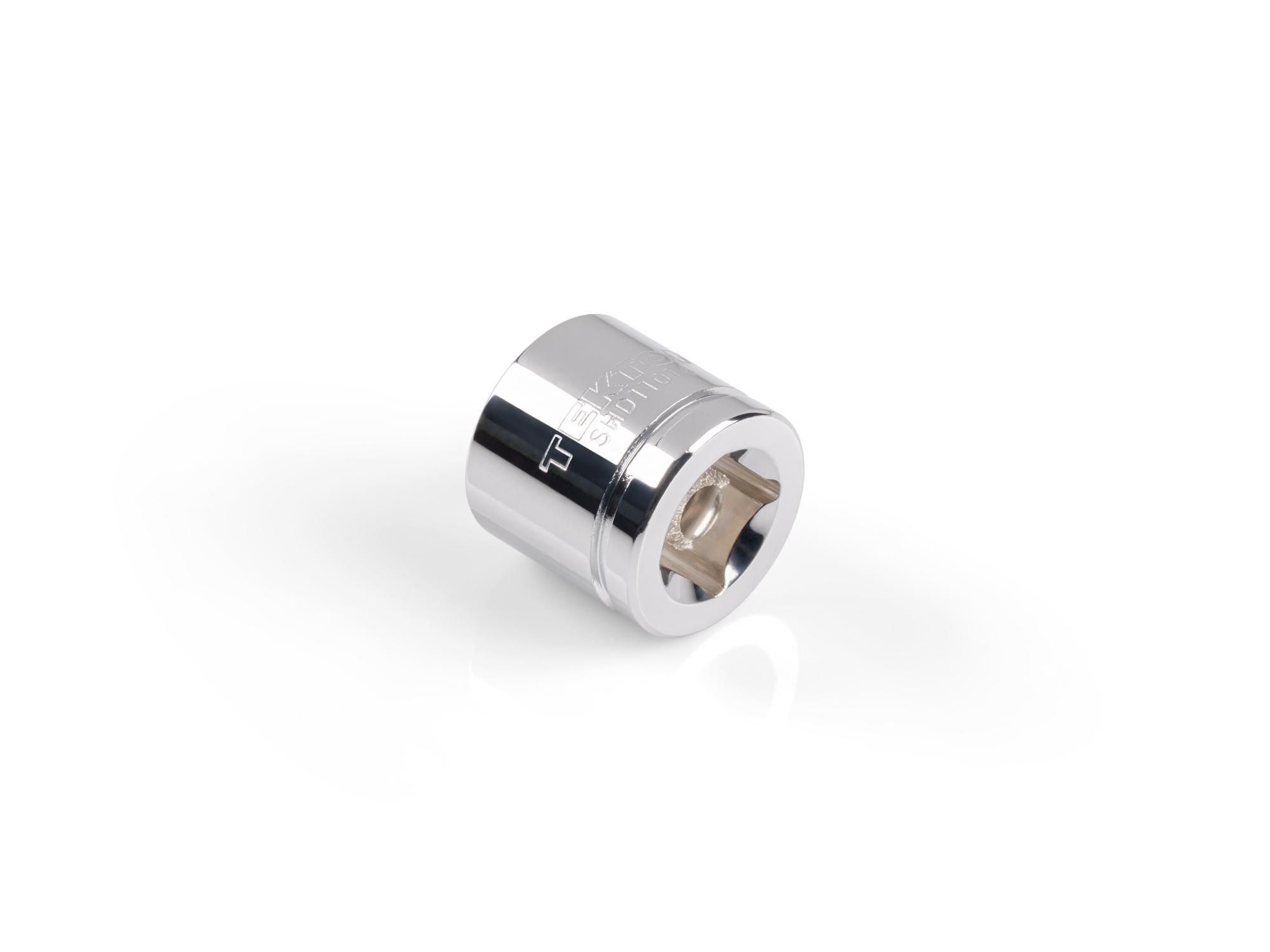 Back angle view of Tekton hand drive 6-point socket. Item #SHD11014