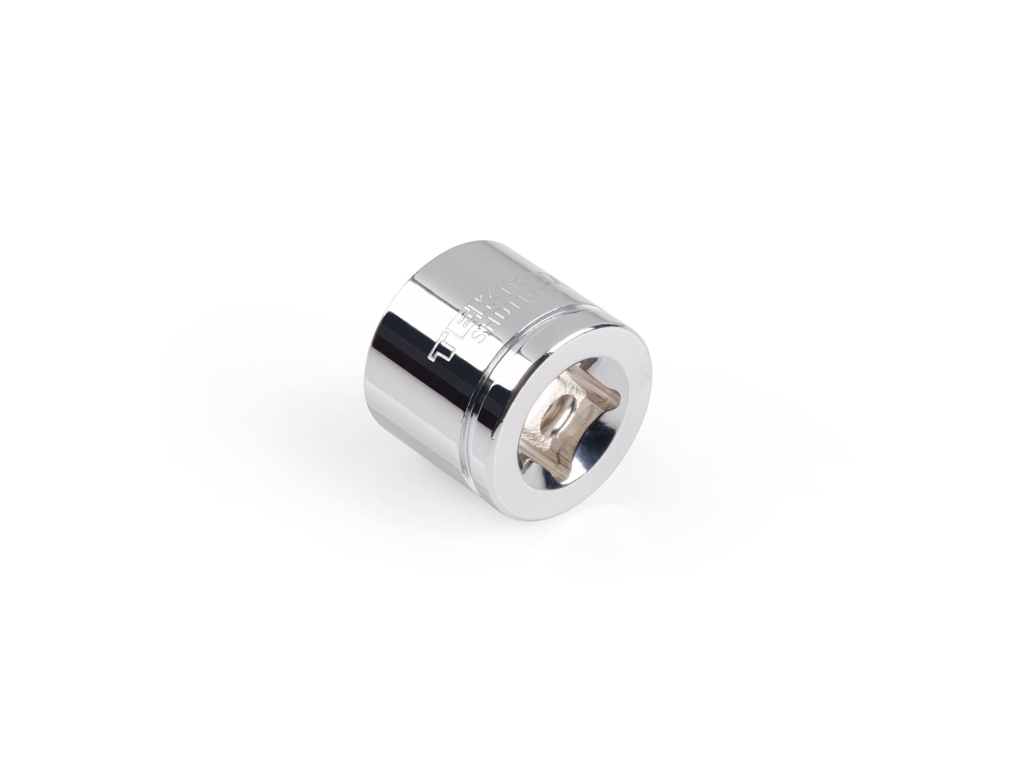Back angle view of Tekton hand drive 6-point socket. Item #SHD11016