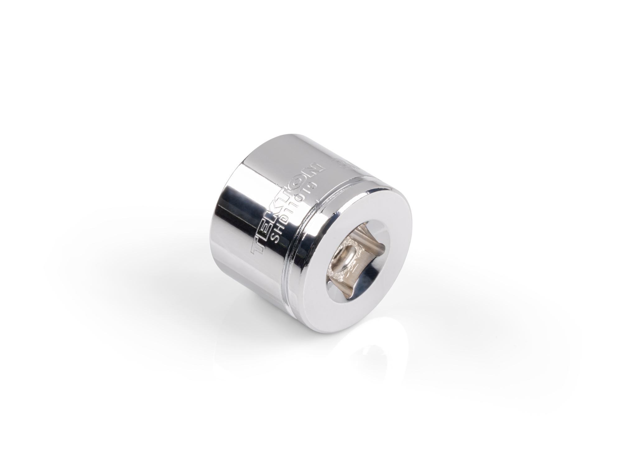 Back angle view of Tekton hand drive 6-point socket. Item #SHD11019