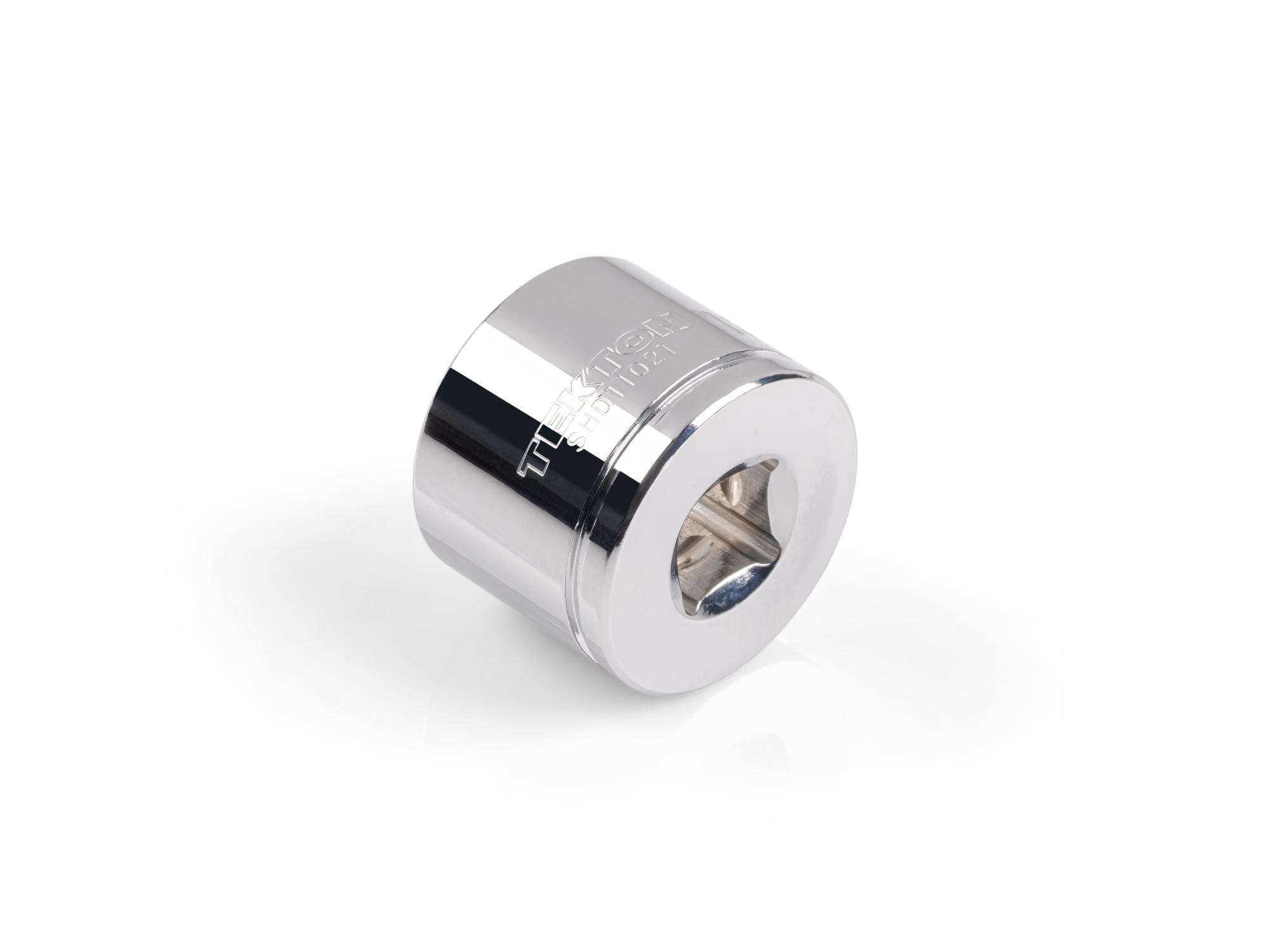 Back angle view of Tekton hand drive 6-point socket. Item #SHD11021