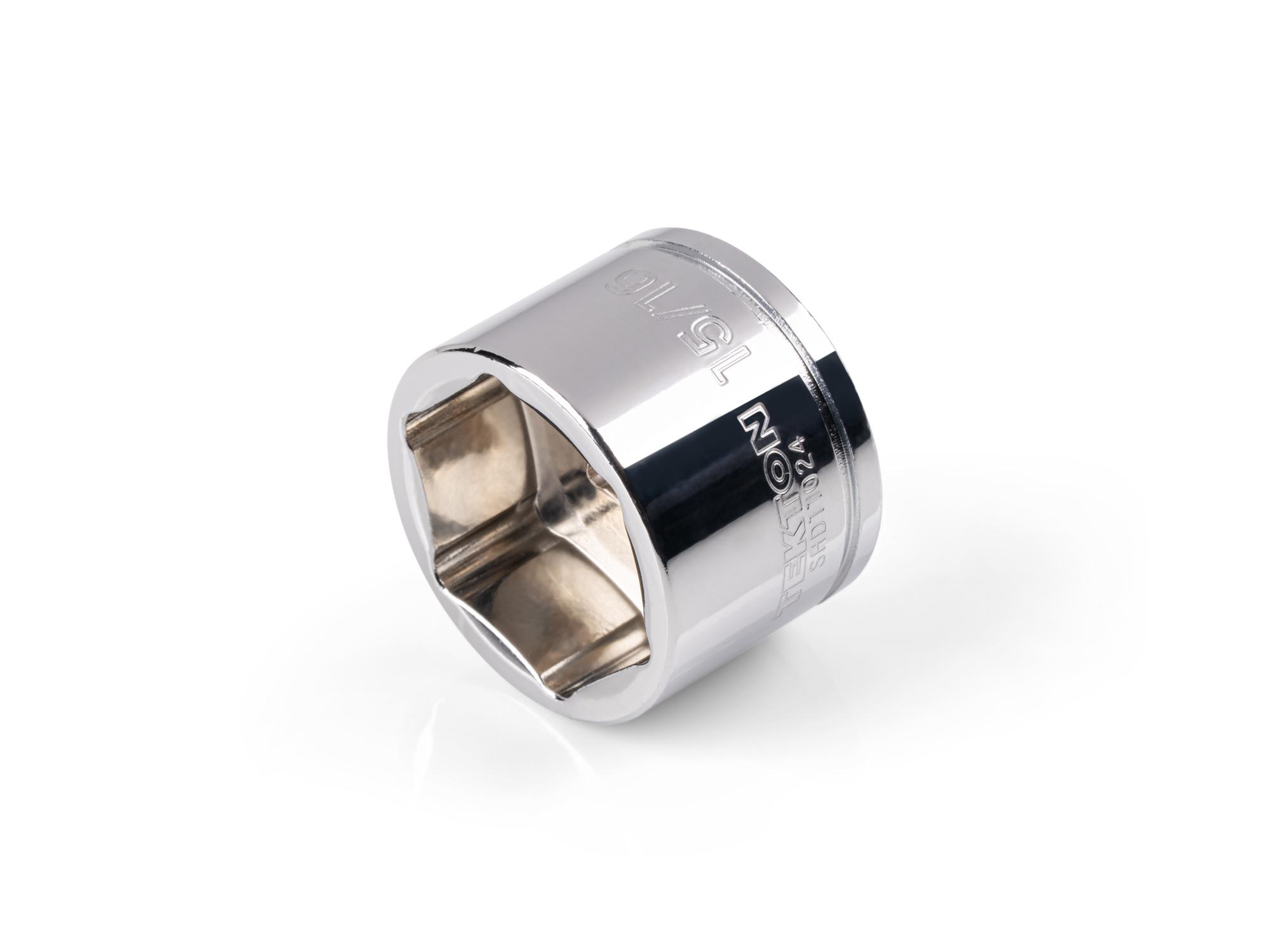 TEKTON 3/8 Inch Drive x 15/16 Inch Extra-Shallow 6-Point Socket