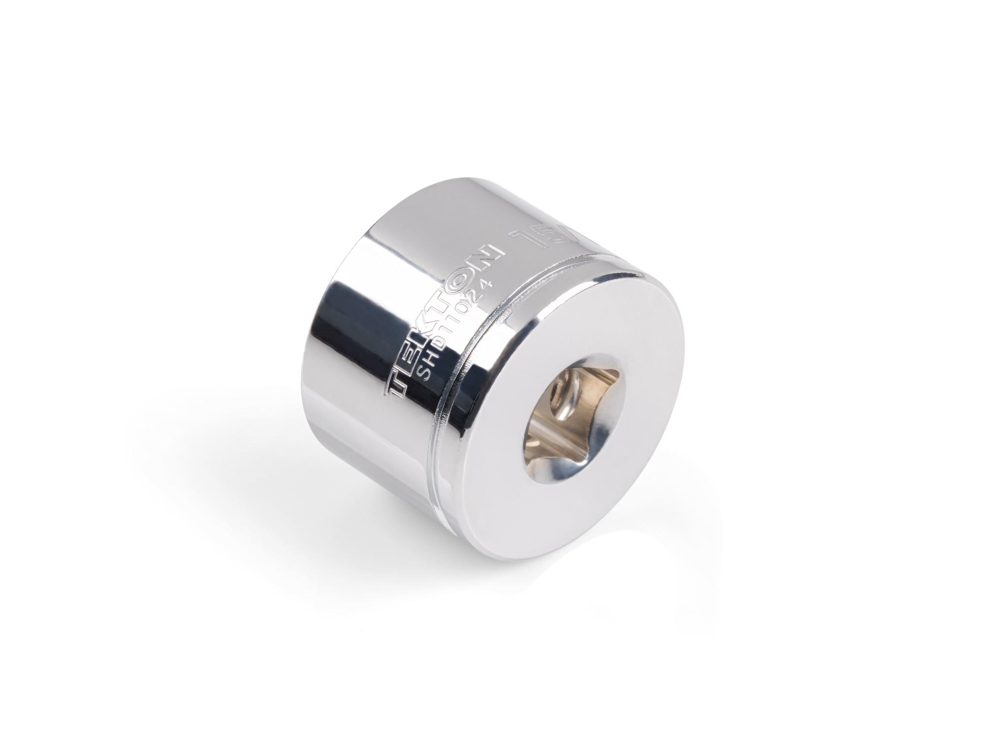 Back angle view of Tekton hand drive 6-point socket. Item #SHD11024